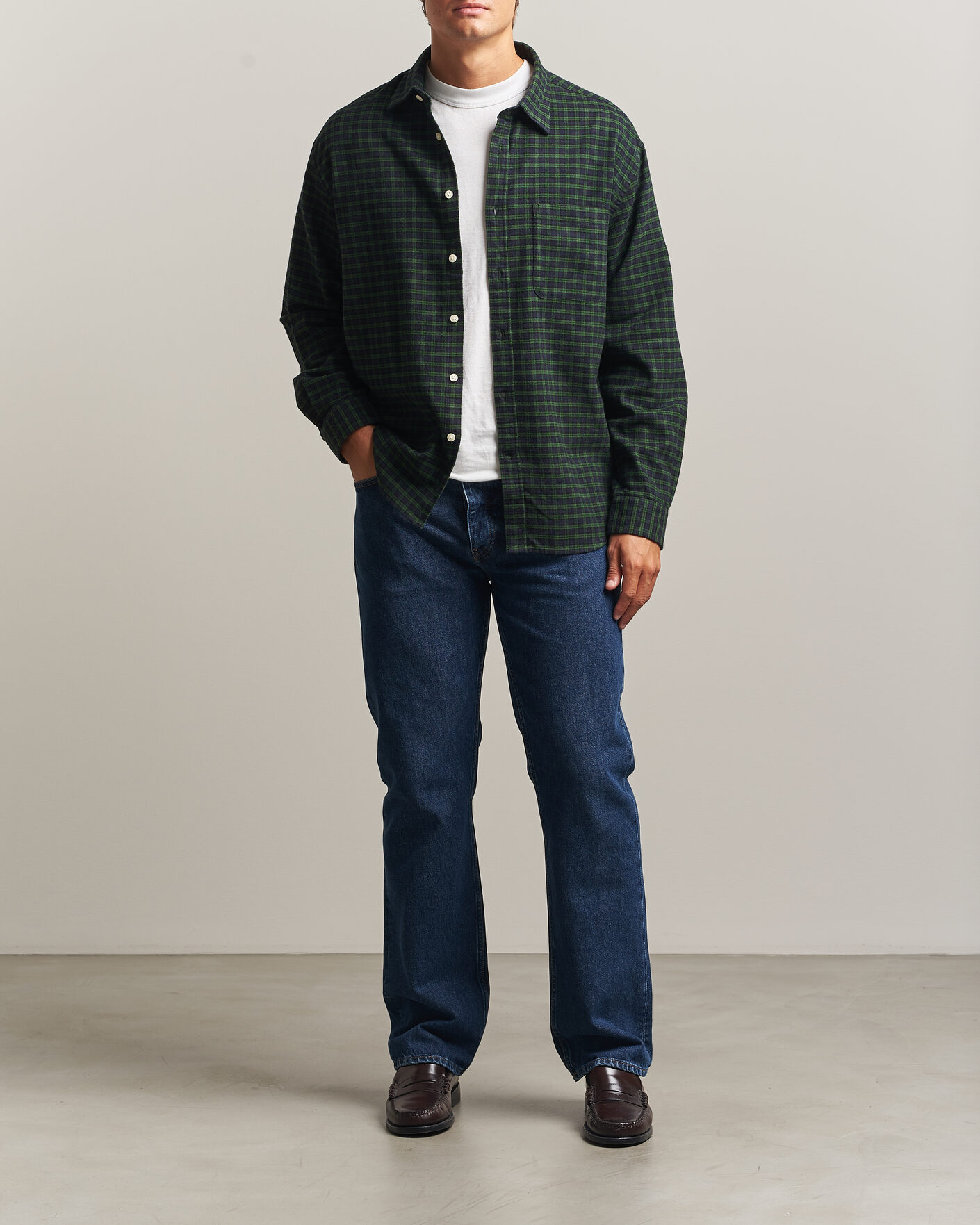 Herren | Hemden | NN07 | Deon Flannel Shirt Eden Check