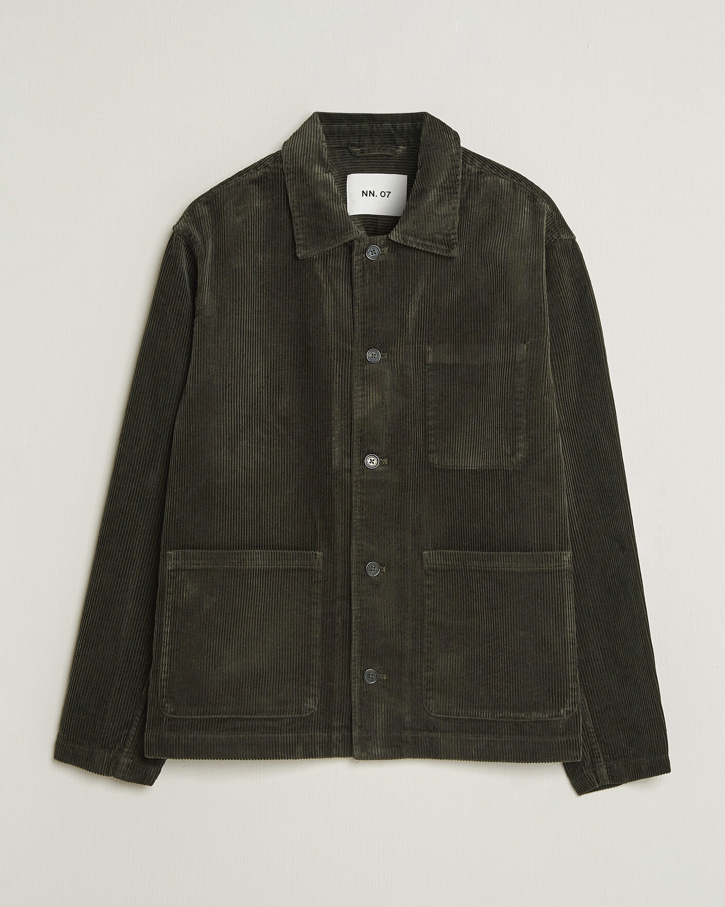 Herren | Hemden | NN07 | Morgan Corduroy Overshirt Dark Army
