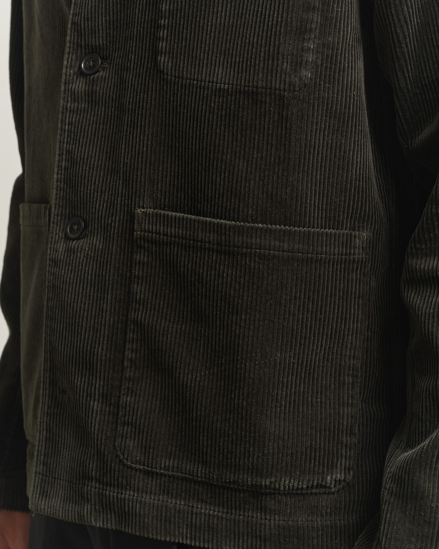 Herren | Hemden | NN07 | Morgan Corduroy Overshirt Dark Army