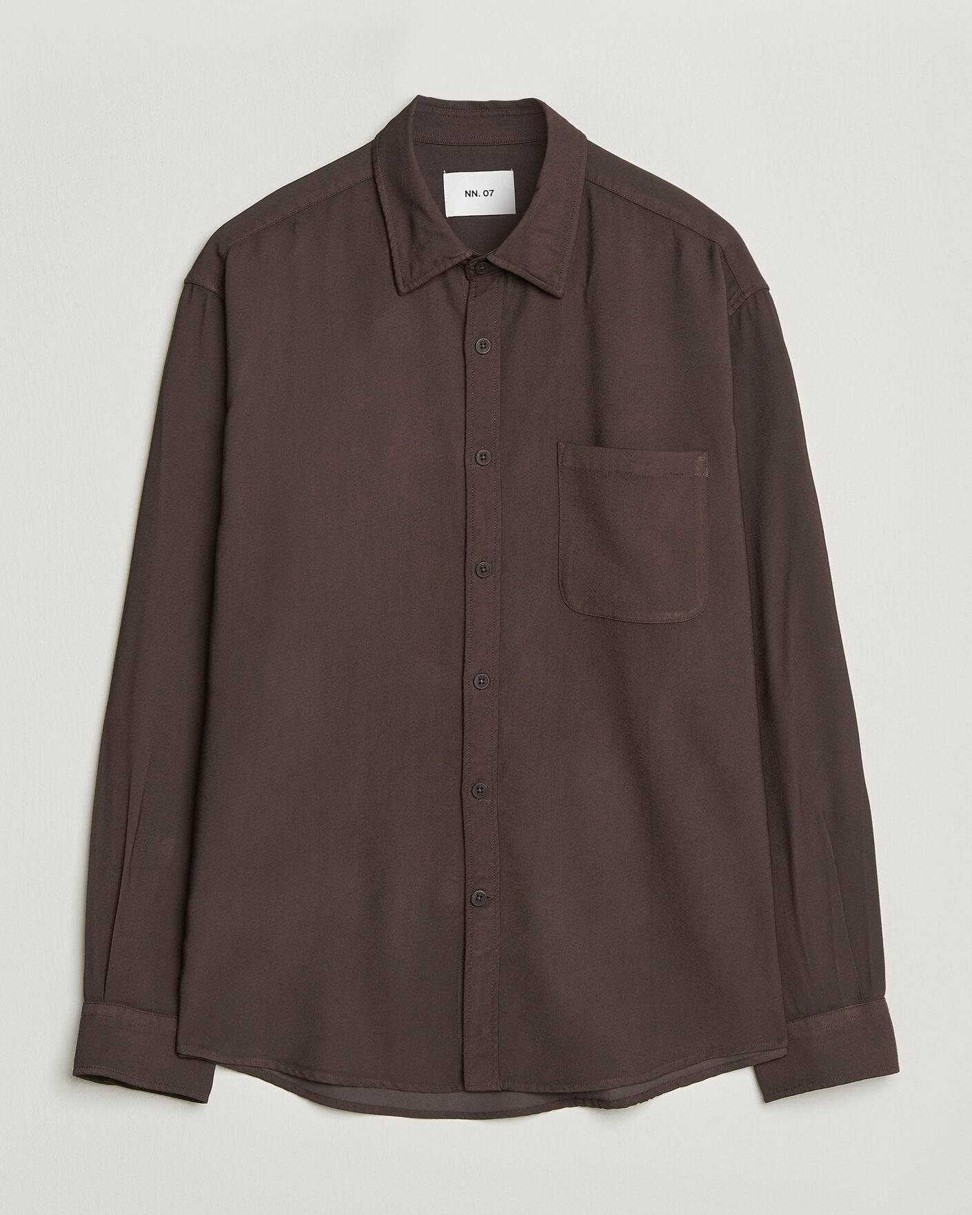 Herren | Hemden | NN07 | Deon Viscose Shirt Deep Truffle