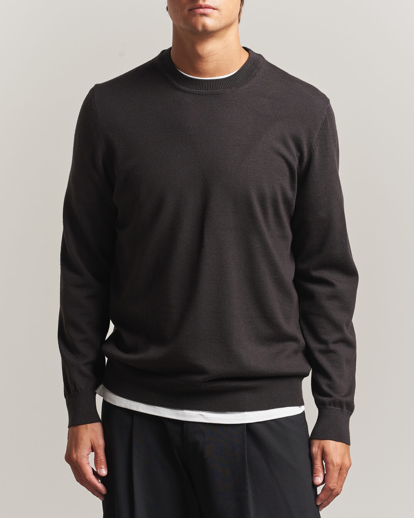 Herren | Pullover | NN07 | Ted Merino Crew Neck Pullover Deep Truffle
