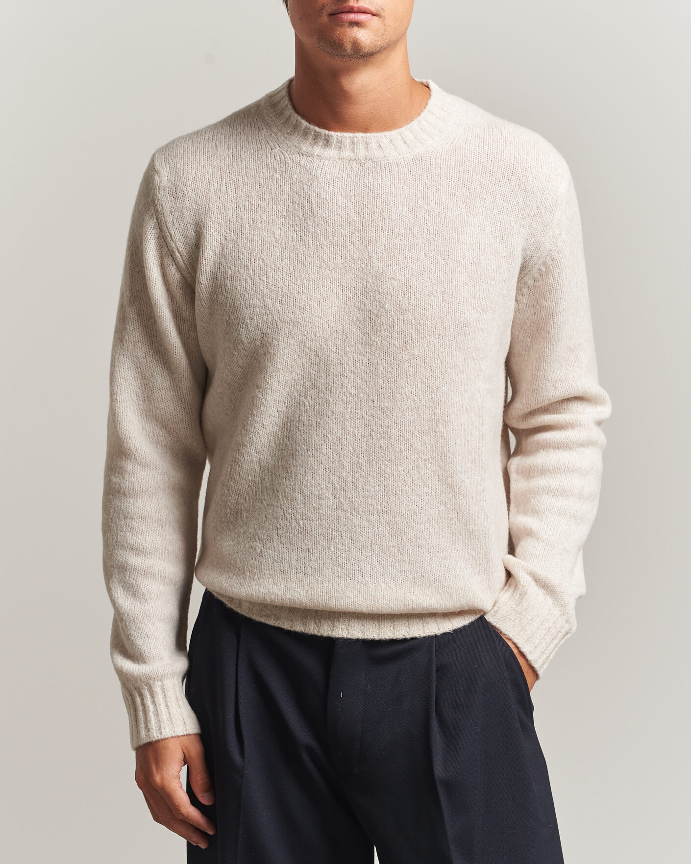 Herren | Pullover | NN07 | Lee Wool Knitted Sweater Ivory