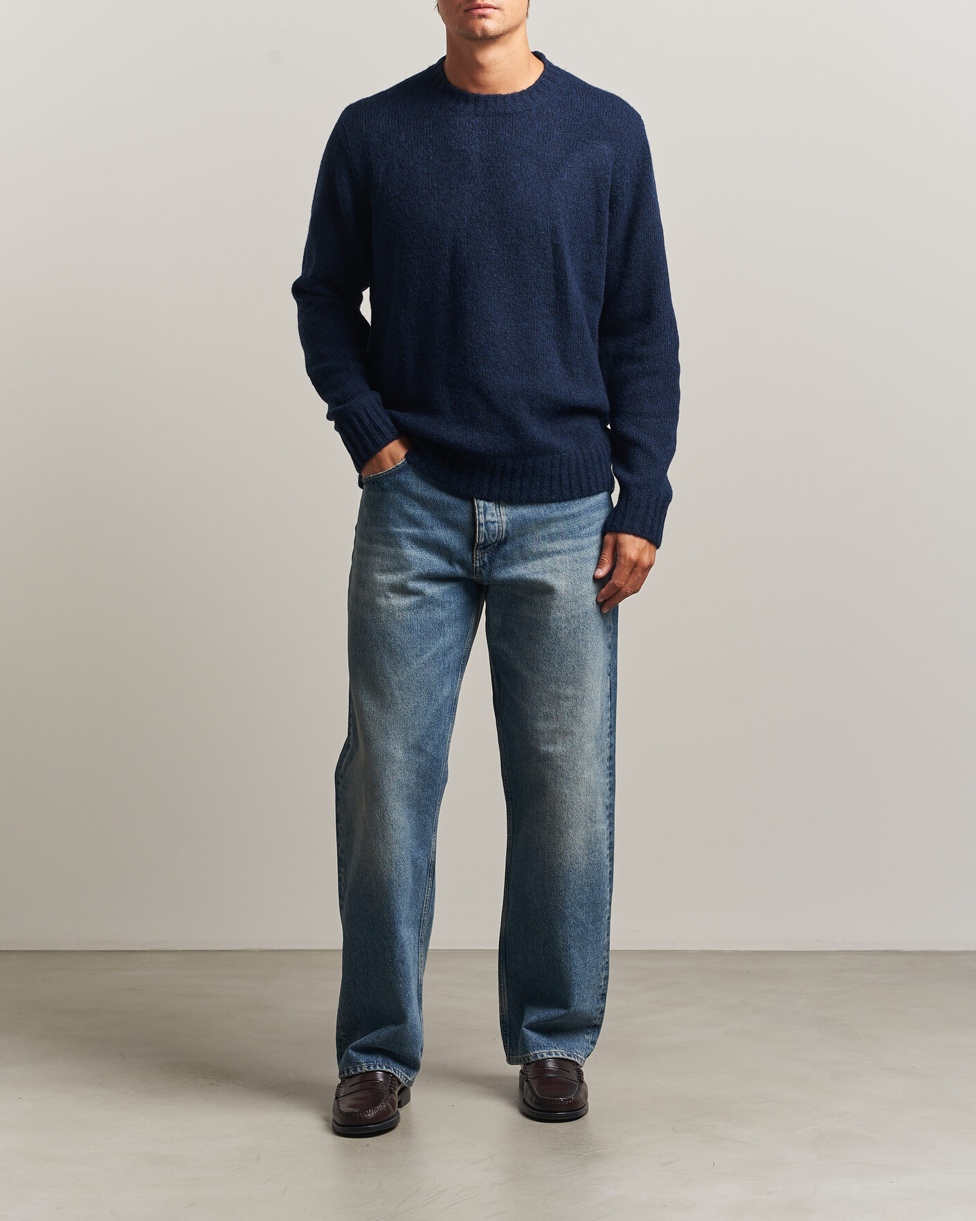 Herren | Pullover | NN07 | Lee Wool Knitted Sweater Navy Blue