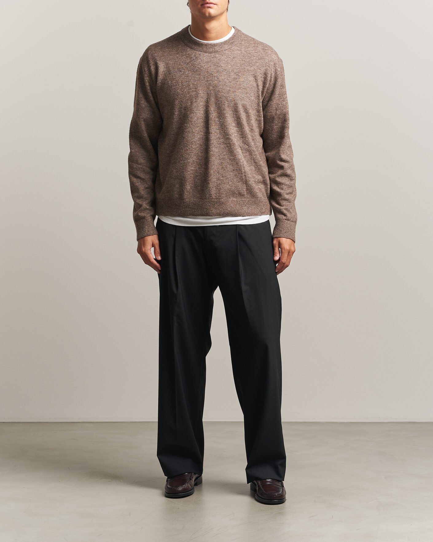 Herren | Pullover | NN07 | Gavin Brushed Wool Knitted Sweater Desert Clay