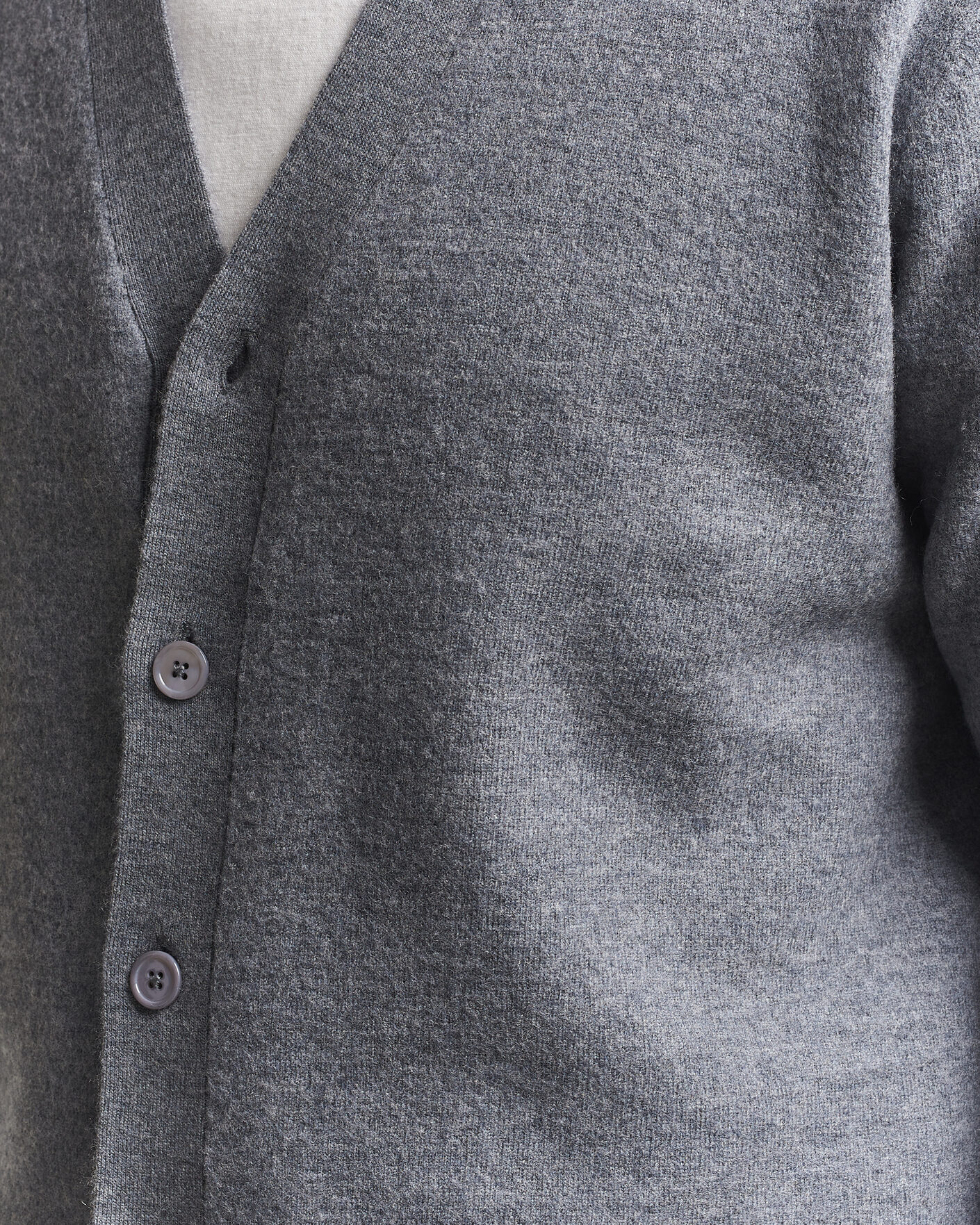 Herren | Pullover | NN07 | Jasper Wool Knitted Cardigan Grey Melange