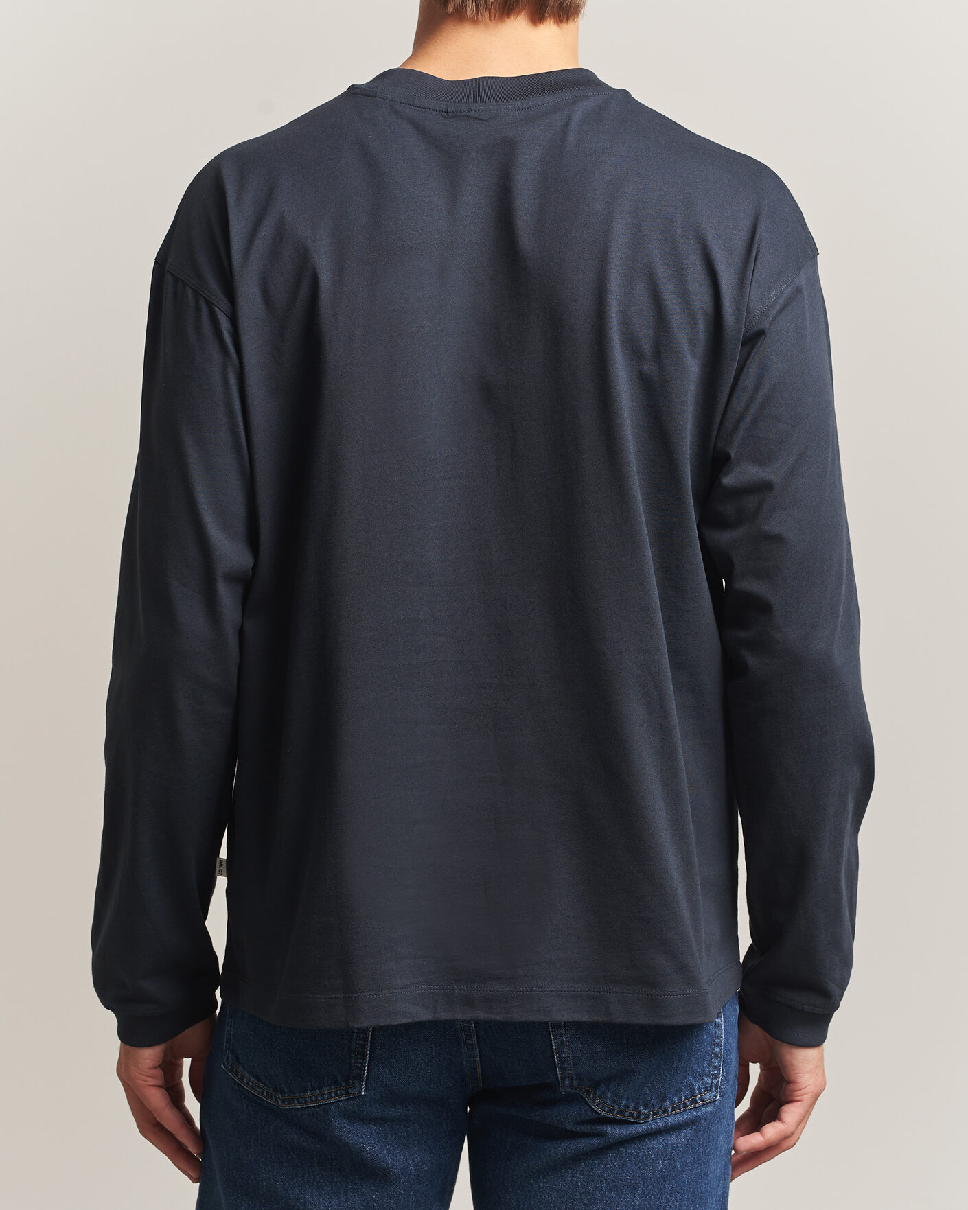 Herren | T-Shirts | NN07 | Lionel Suvin Cotton Long Sleeve T-Shirt Deep Navy
