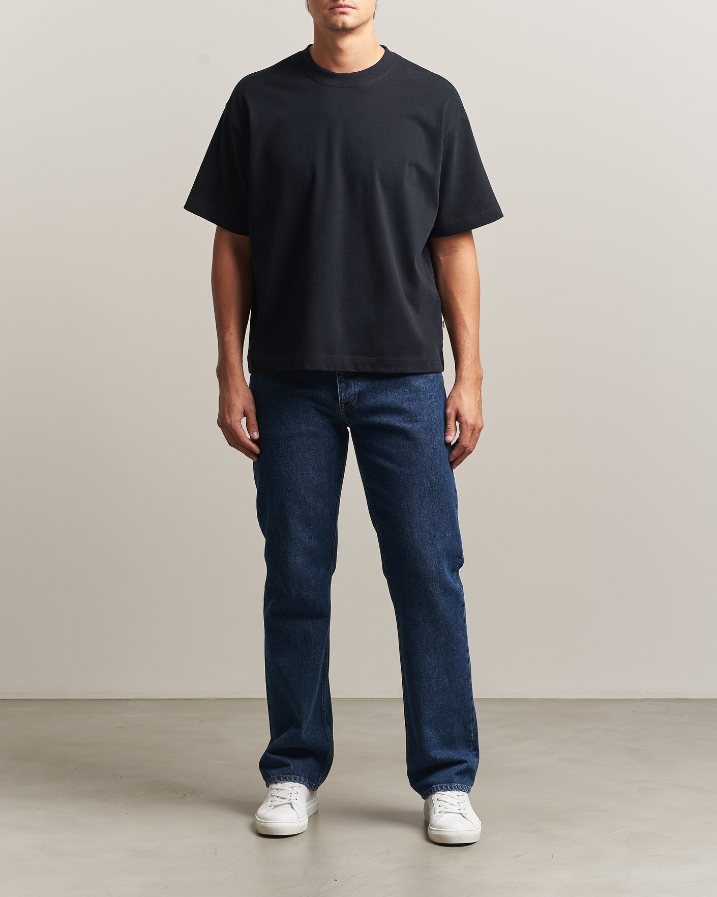 Herren | T-Shirts | NN07 | David Heavy Crew Neck T-Shirt Black