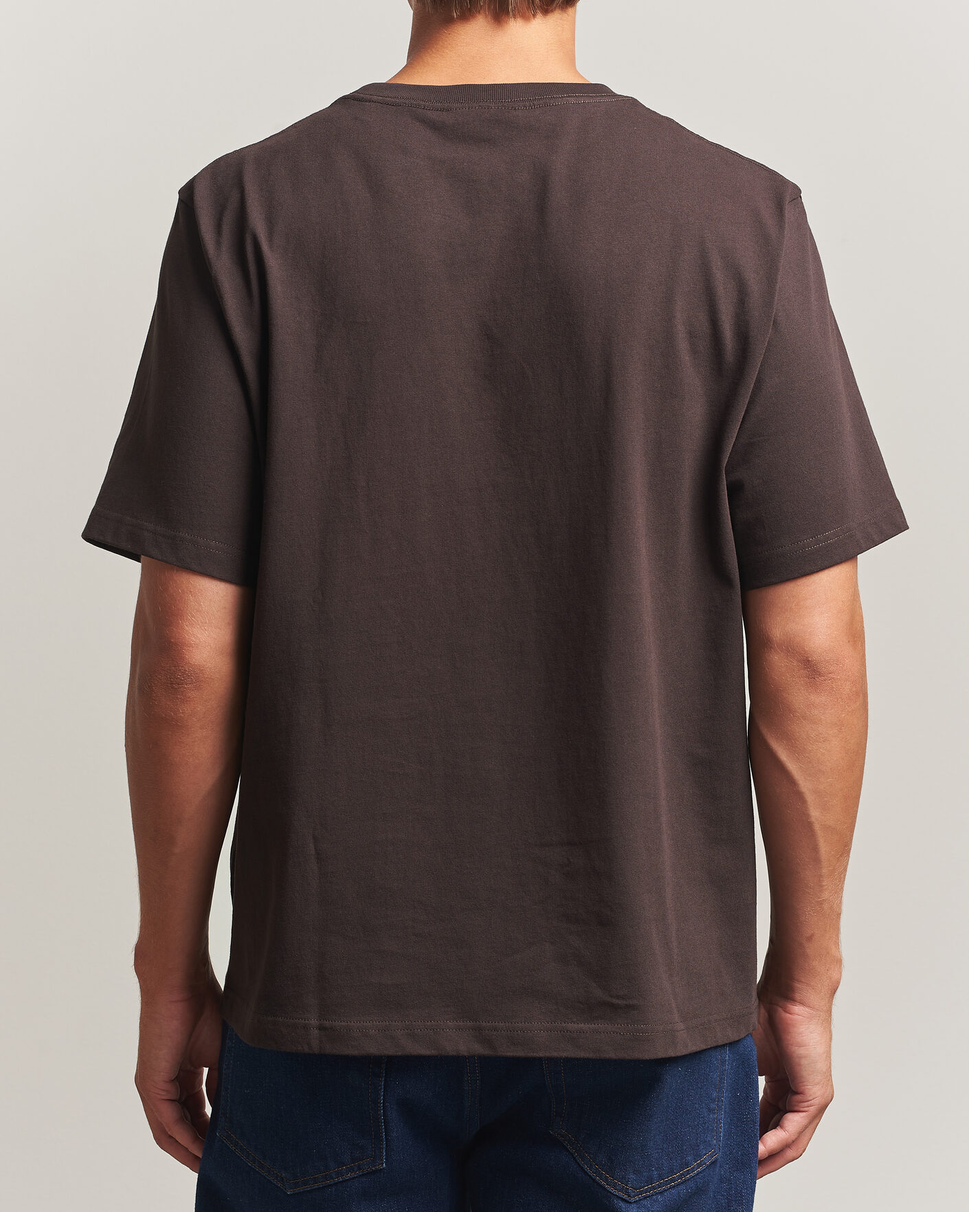 Herren | T-Shirts | NN07 | Jett Embroidered Crew Neck T-Shirt Deep Truffle