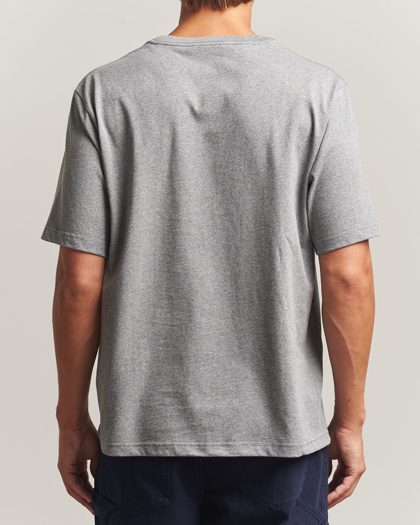 Herren | T-Shirts | NN07 | Jett Embroidered Crew Neck T-Shirt Grey Melange