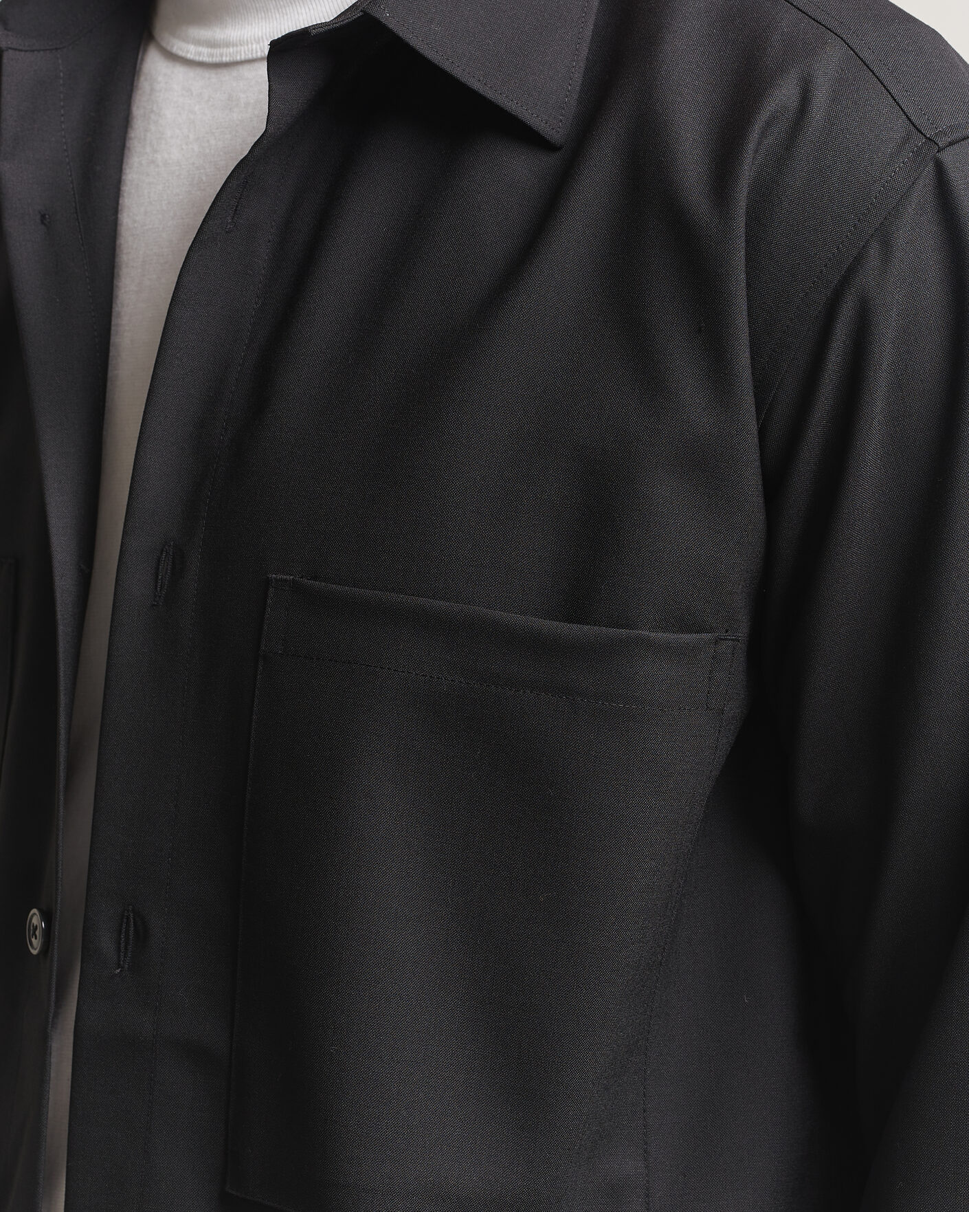 Herren | Hemden | NN07 | Freddy Wool Overshirt Black