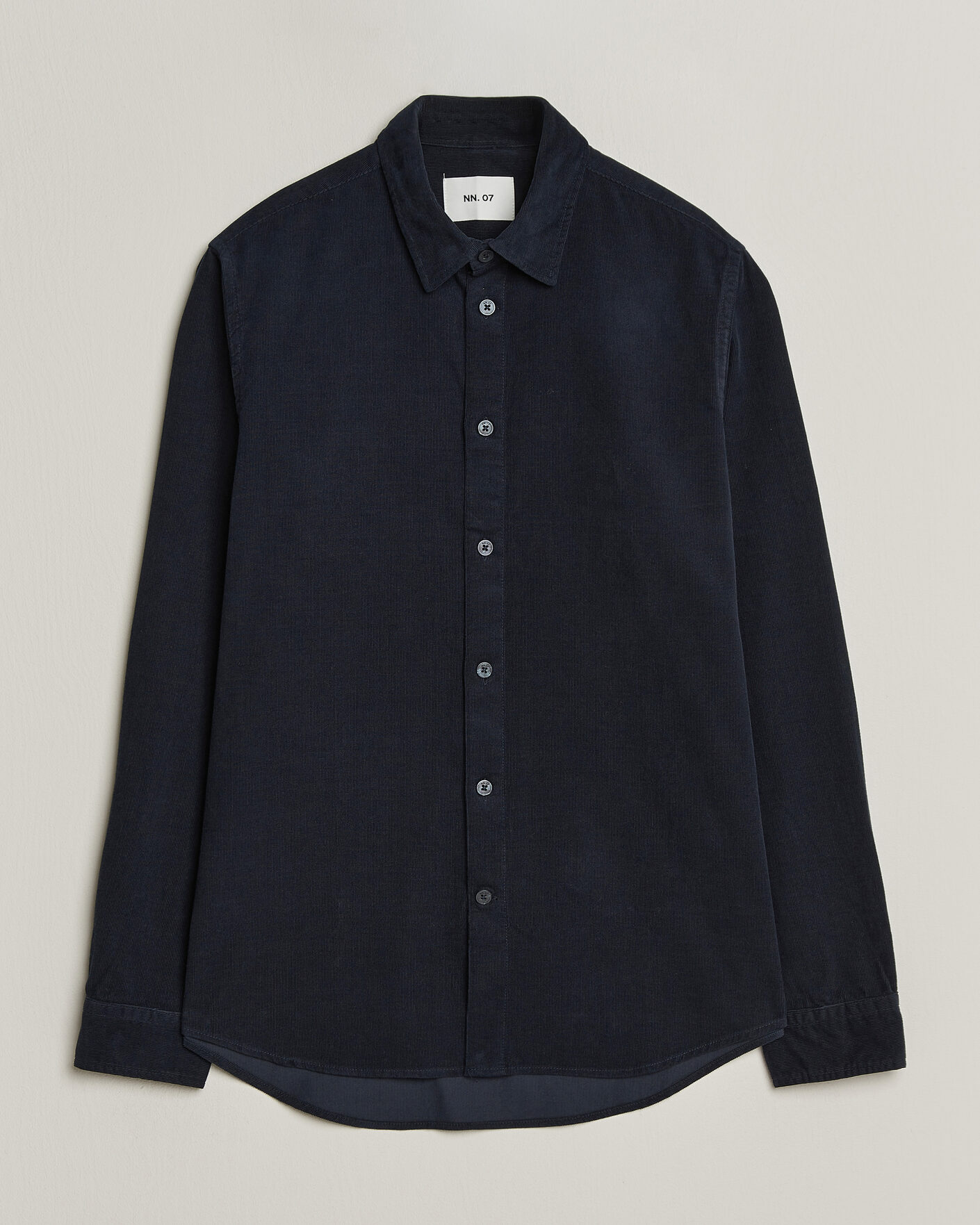 Herren | Hemden | NN07 | Asher Baby Cord Shirt Navy Blue