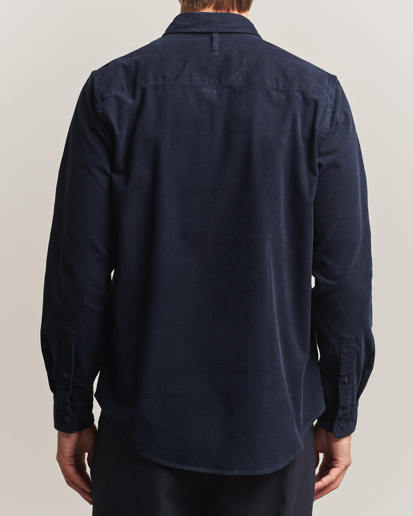 Herren | Hemden | NN07 | Asher Baby Cord Shirt Navy Blue