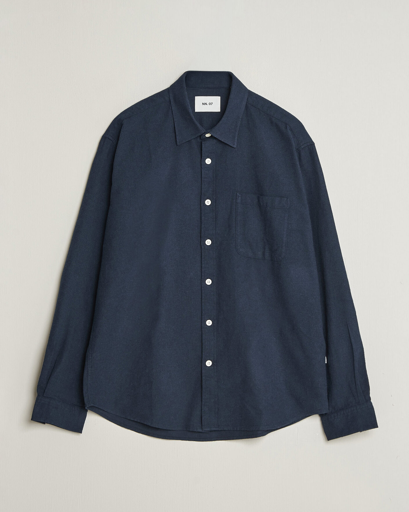 Herren | Hemden | NN07 | Dino Brushed Flannel Shirt Navy Blue