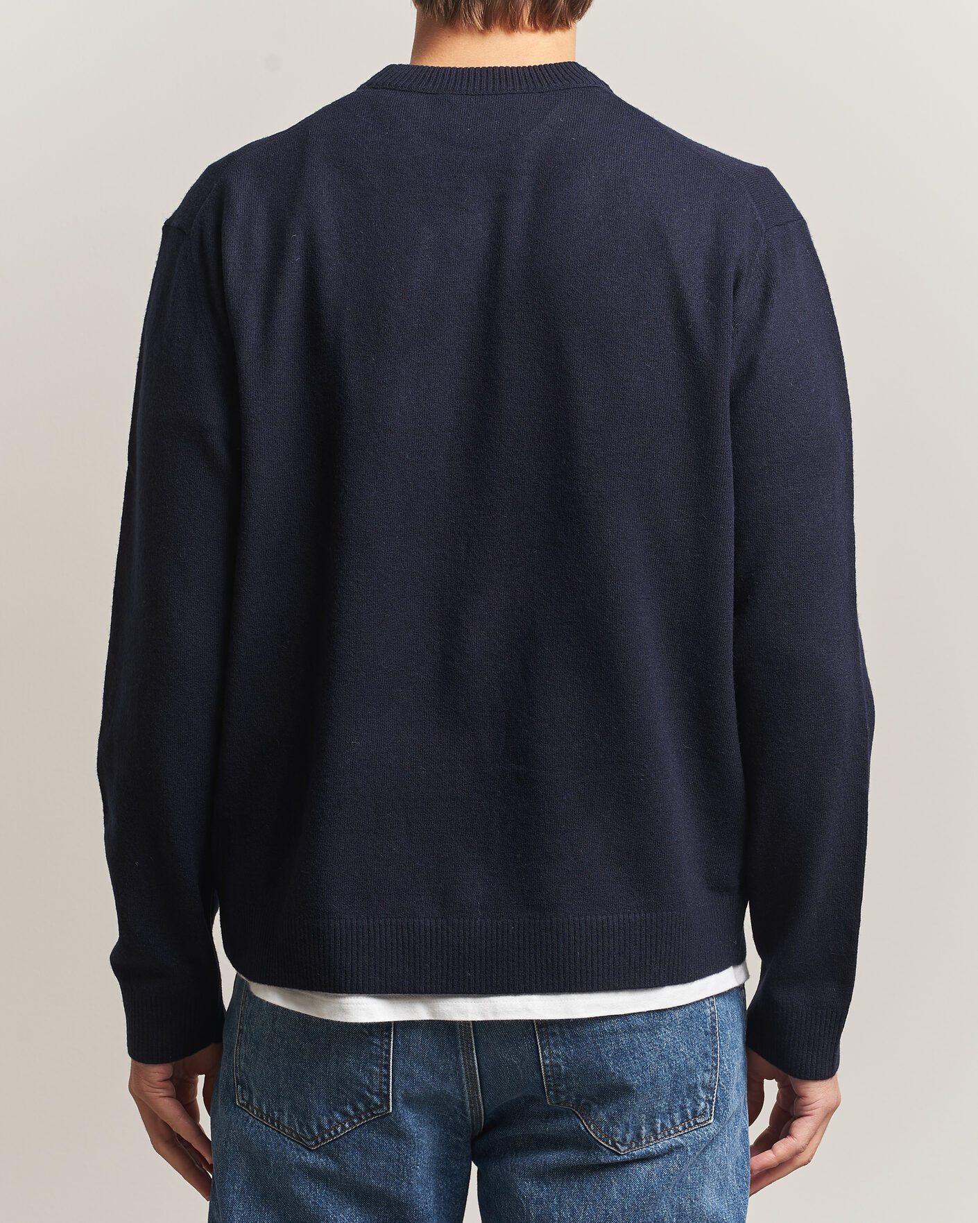 Herren | Pullover | NN07 | Raz Lambswool Knitted Sweater Deep Navy