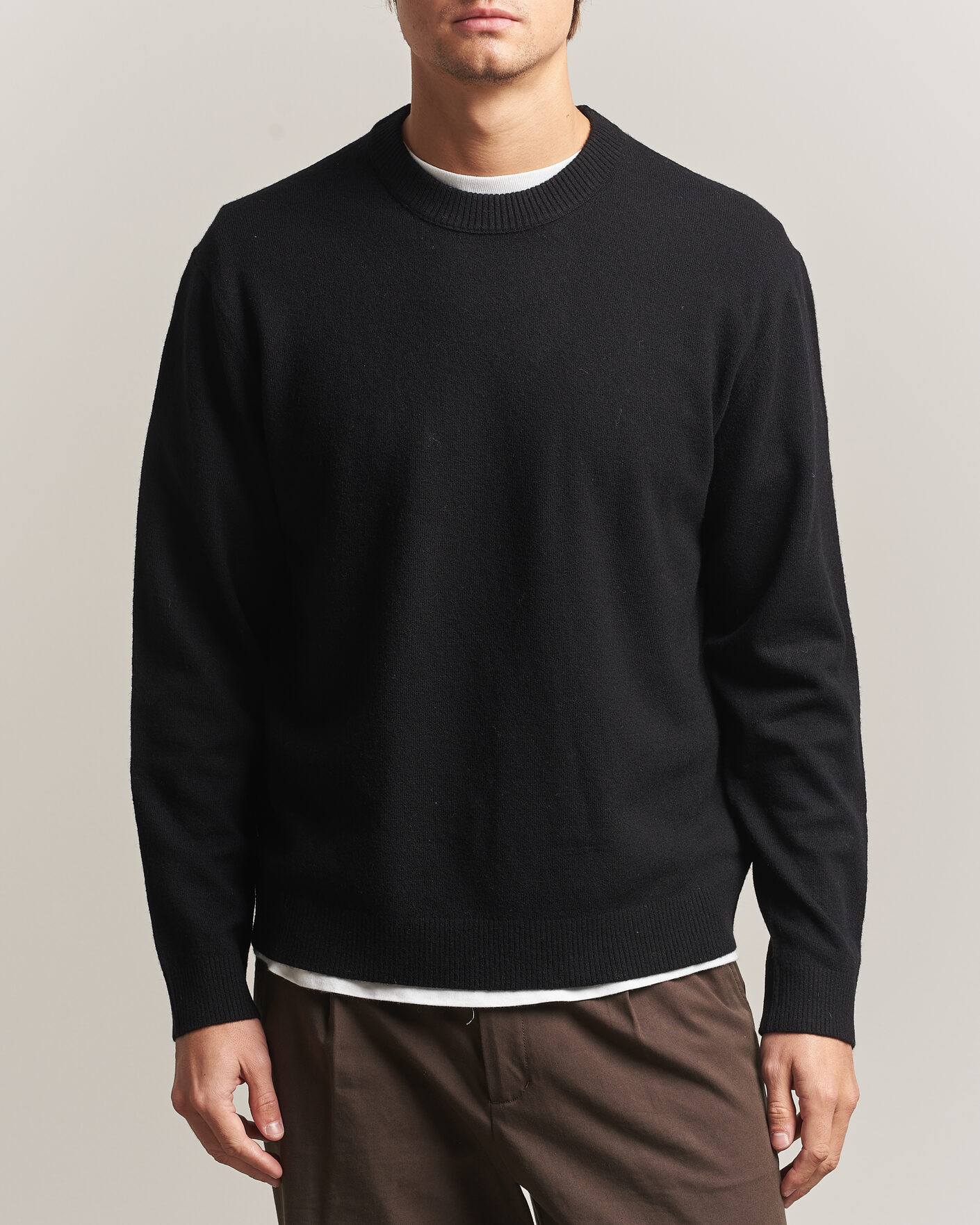 Herren | Pullover | NN07 | Raz Lambswool Knitted Sweater Black
