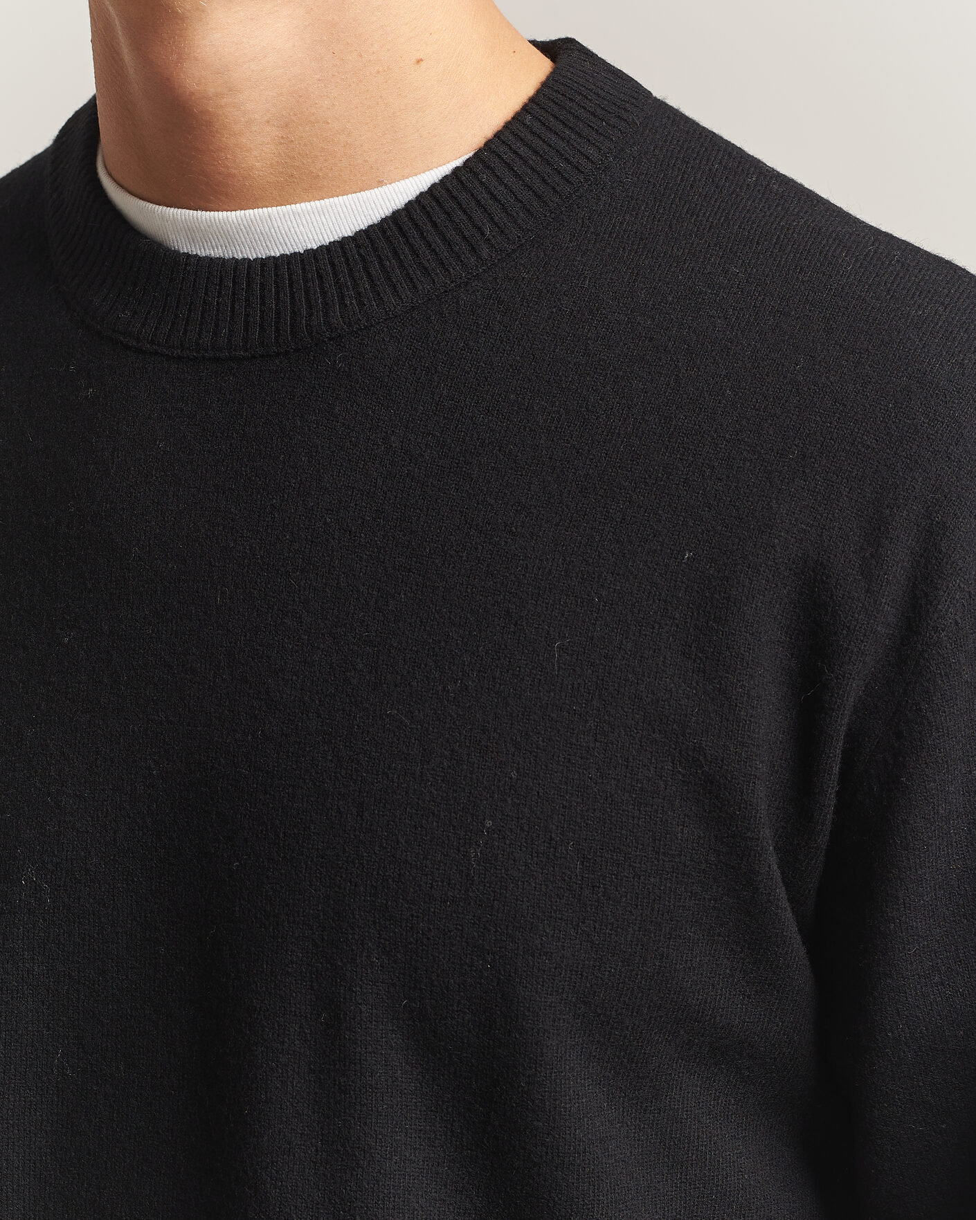 Herren | Pullover | NN07 | Raz Lambswool Knitted Sweater Black