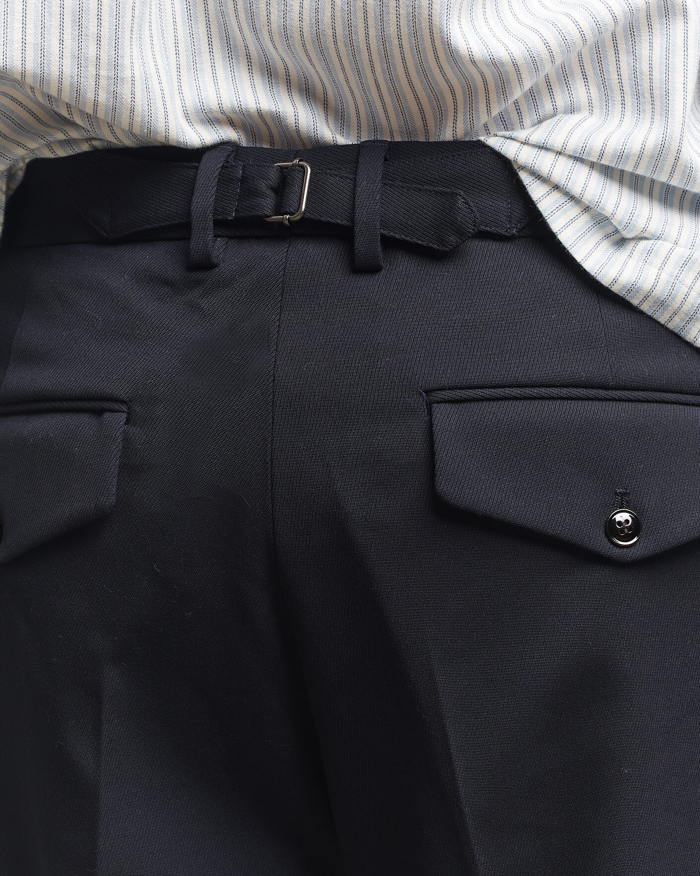 Herren | Hosen | NN07 | Justin Wool Pleated Suit Trousers Deep Navy