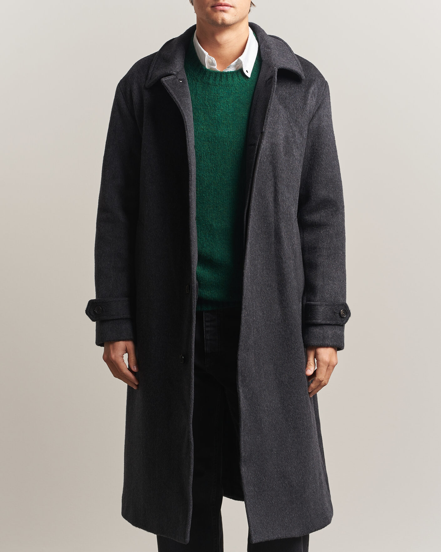 Herren | Jacken | NN07 | Gibson Wool/Cashmere Coat Dark Grey