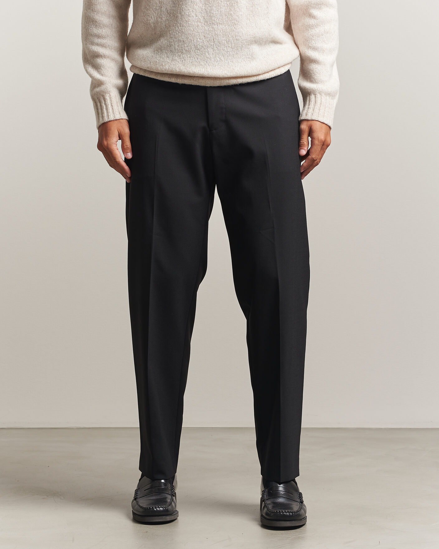 Herren | Hosen | NN07 | Brendan Wool Drawstring Trousers Black