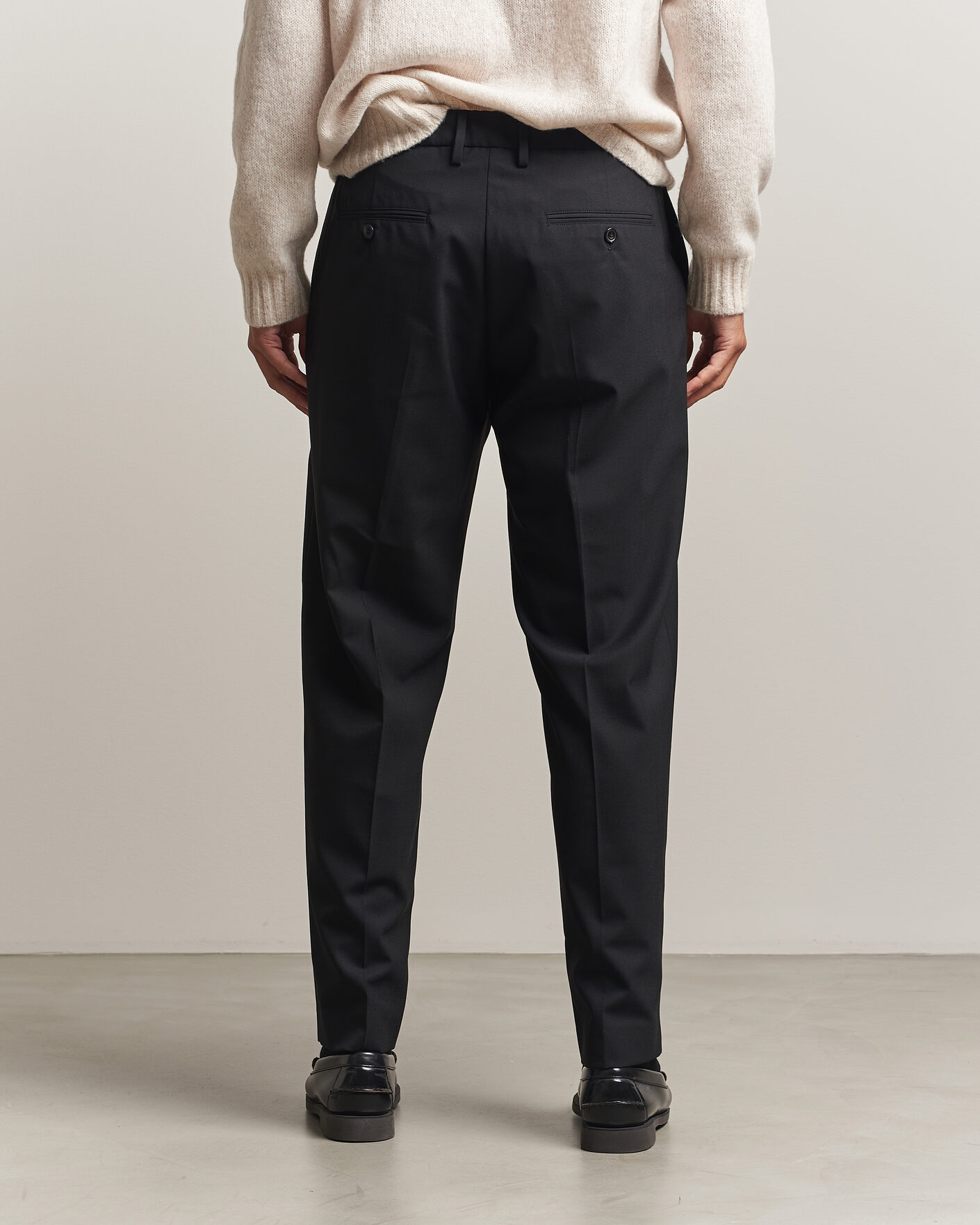 Herren | Hosen | NN07 | Brendan Wool Drawstring Trousers Black