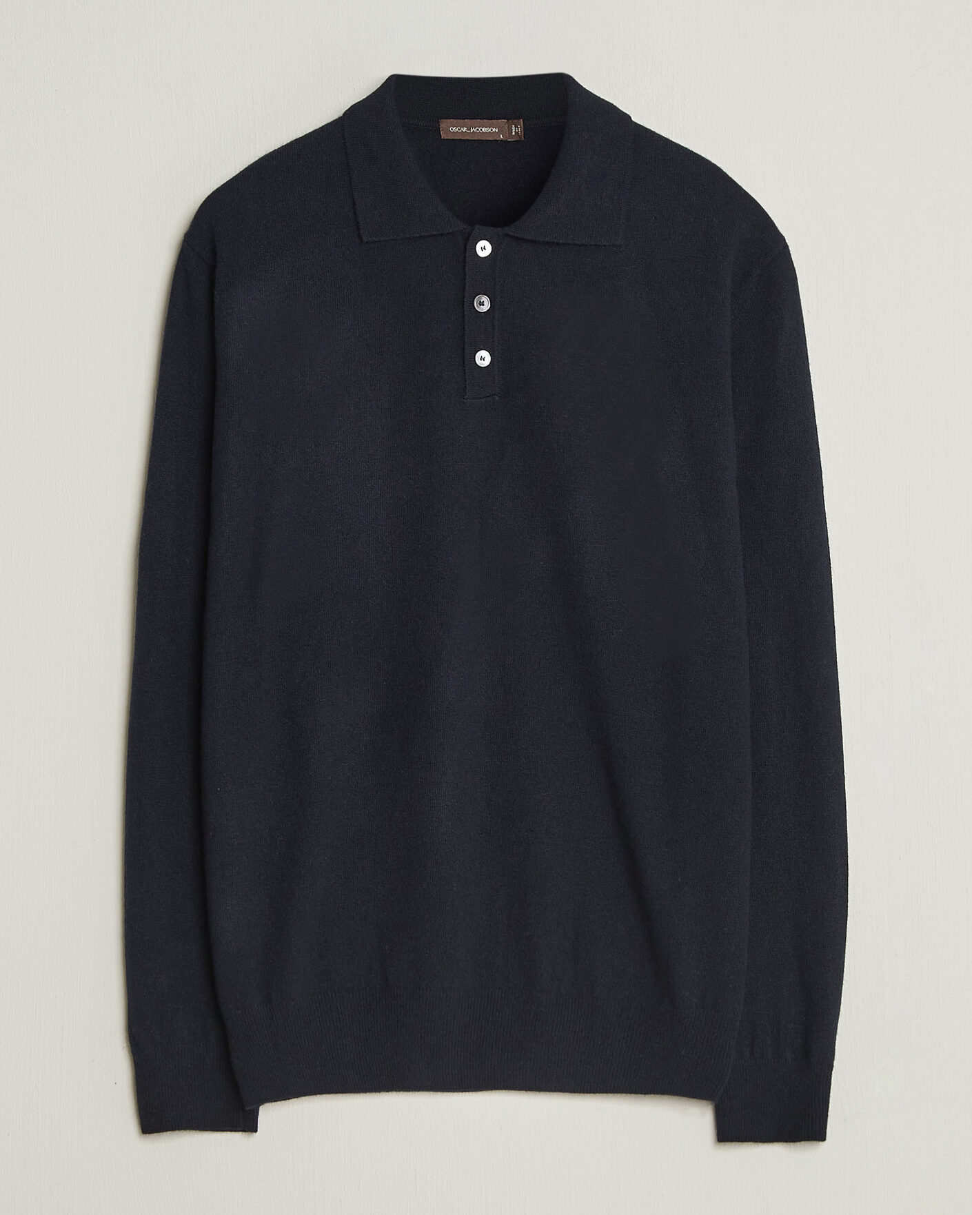 Herren | Pullover | Oscar Jacobson | Pepe Wool/Cashmere Polo Navy