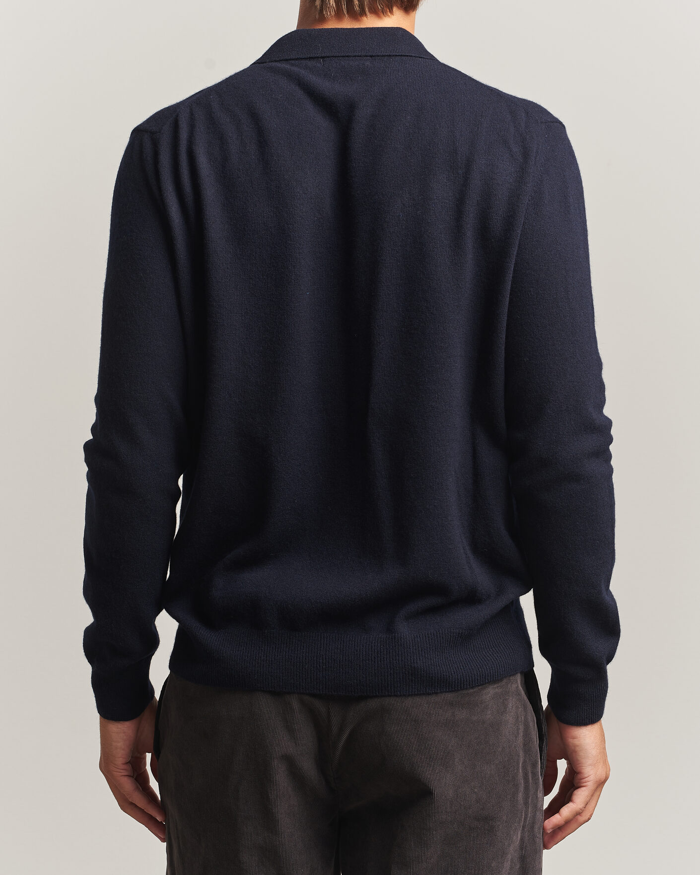 Herren | Pullover | Oscar Jacobson | Pepe Wool/Cashmere Polo Navy