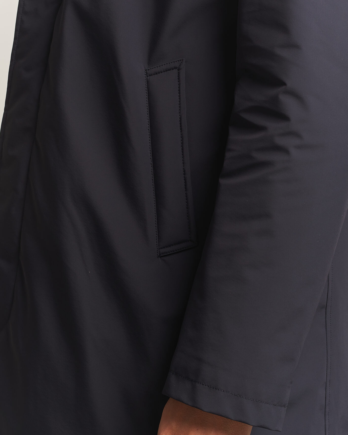 Herren | Jacken | Oscar Jacobson | Zipped Padded Car Coat Navy