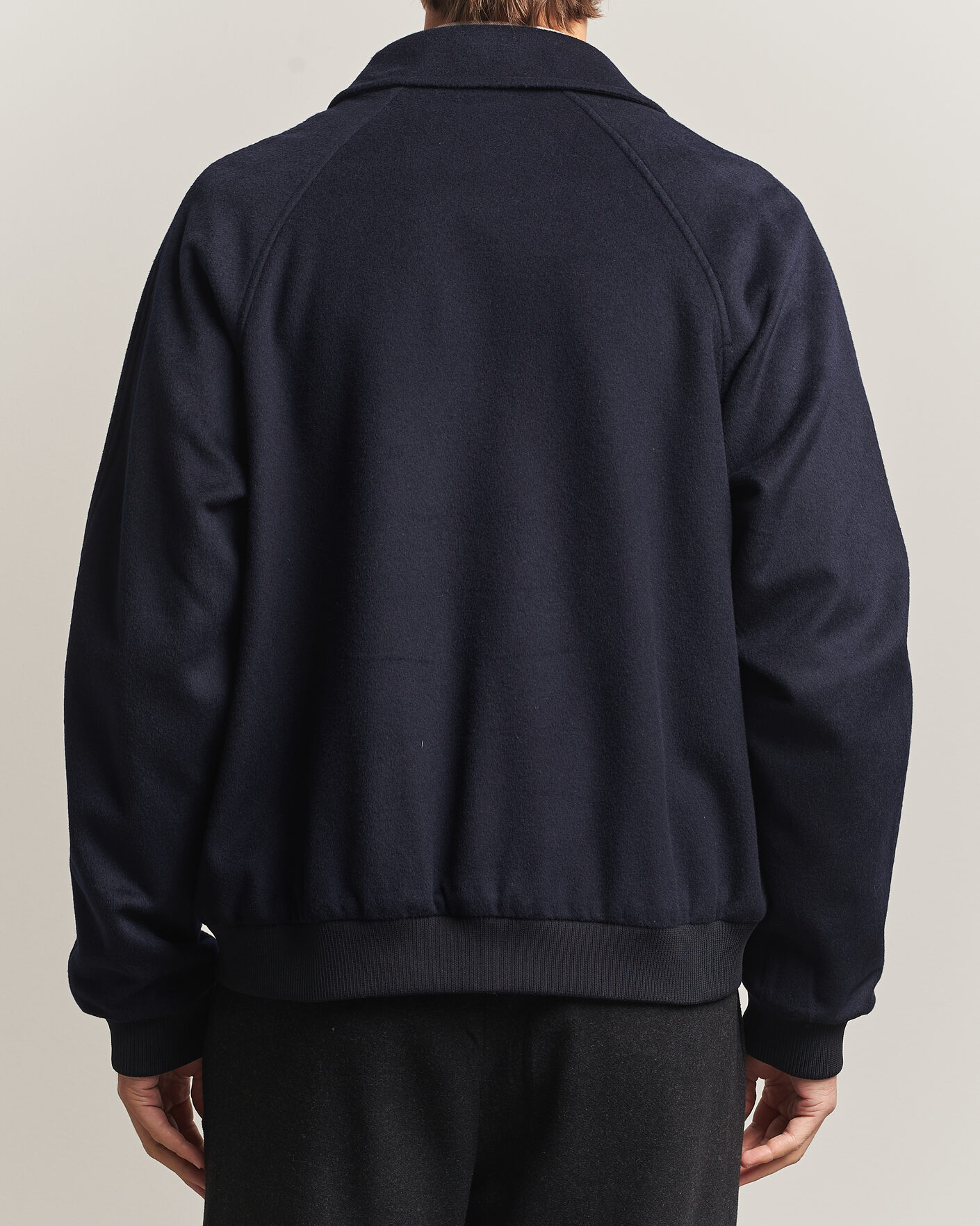 Herren | Jacken | Oscar Jacobson | Aviator Wool Jacket Navy