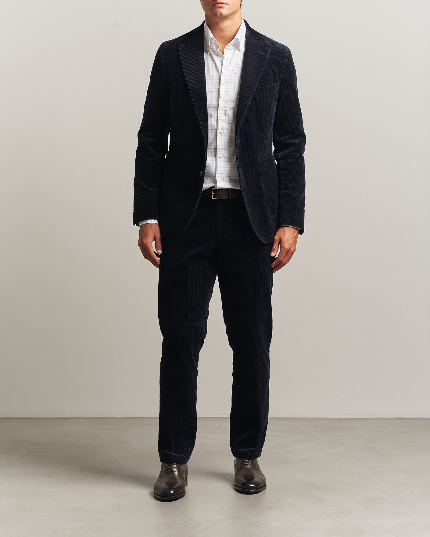 Herren | Sakkos | Oscar Jacobson | Fogerty Patch Pocket Cord Blazer Navy