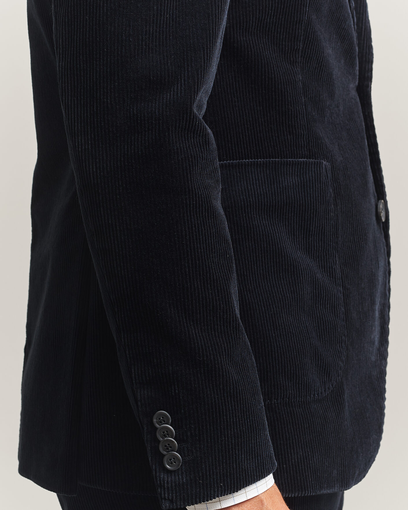 Herren | Sakkos | Oscar Jacobson | Fogerty Patch Pocket Cord Blazer Navy