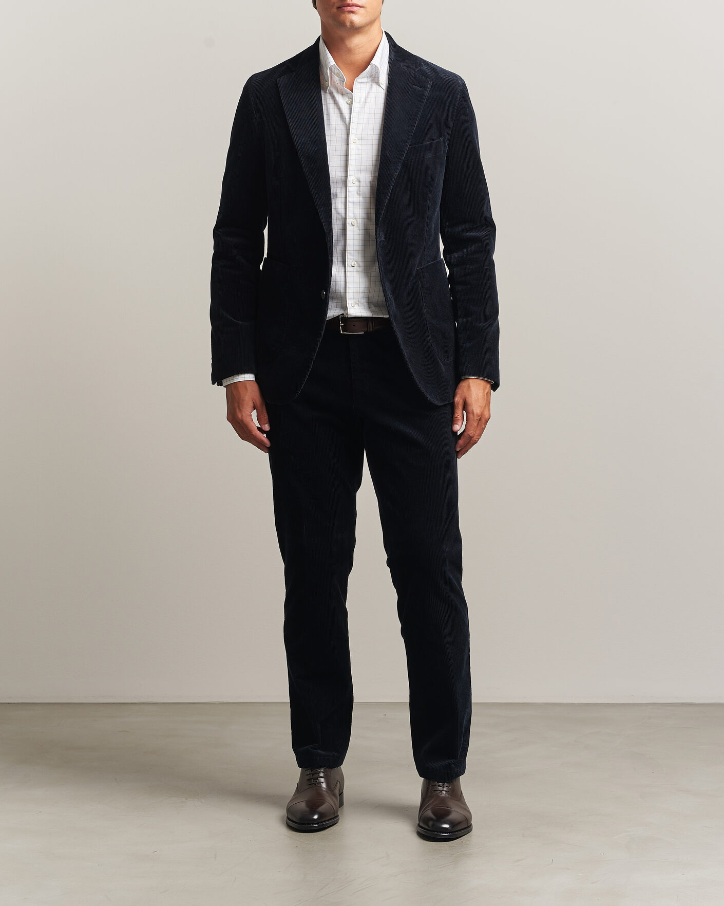 Herren | Hosen | Oscar Jacobson | Dandy Corduroy Trousers Navy