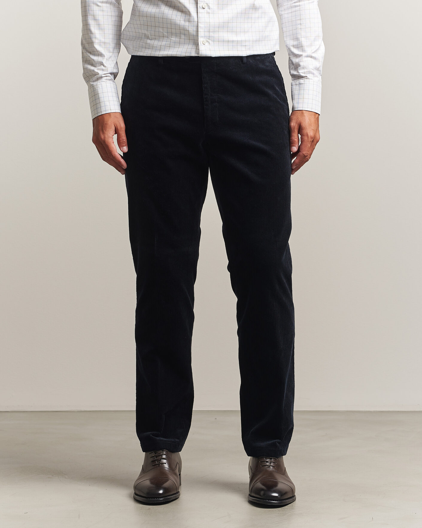 Herren | Hosen | Oscar Jacobson | Dandy Corduroy Trousers Navy