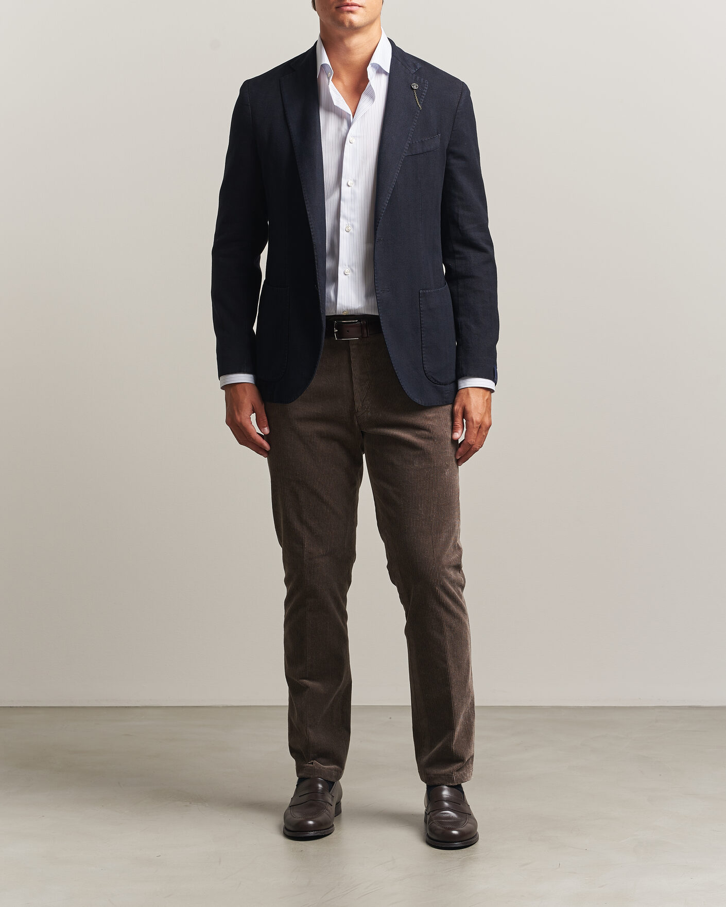 Herren | Hosen | Oscar Jacobson | Dandy Corduroy Trousers Taupe