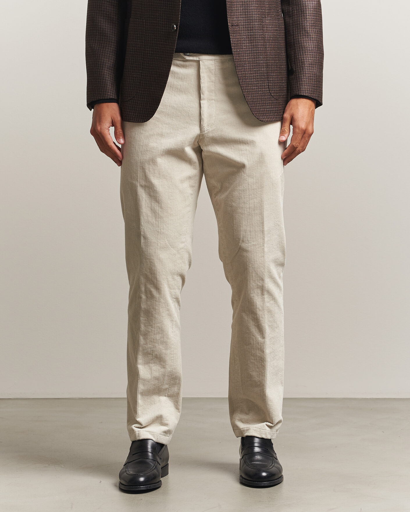 Herren | Hosen | Oscar Jacobson | Dandy Corduroy Trousers White