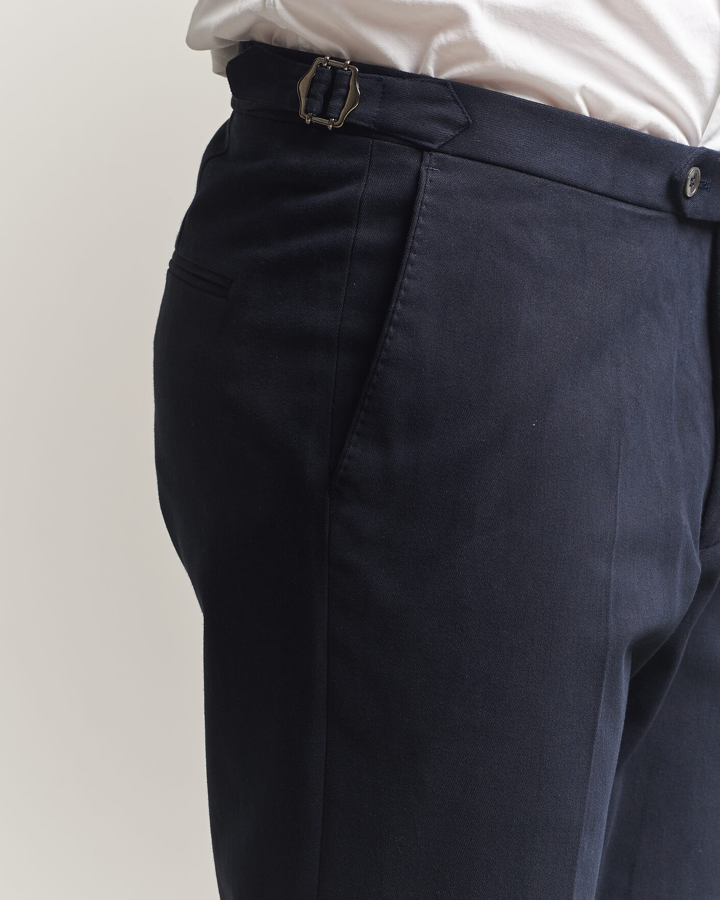 Herren | Hosen | Oscar Jacobson | Dandy Brushed Cotton Trousers Blue
