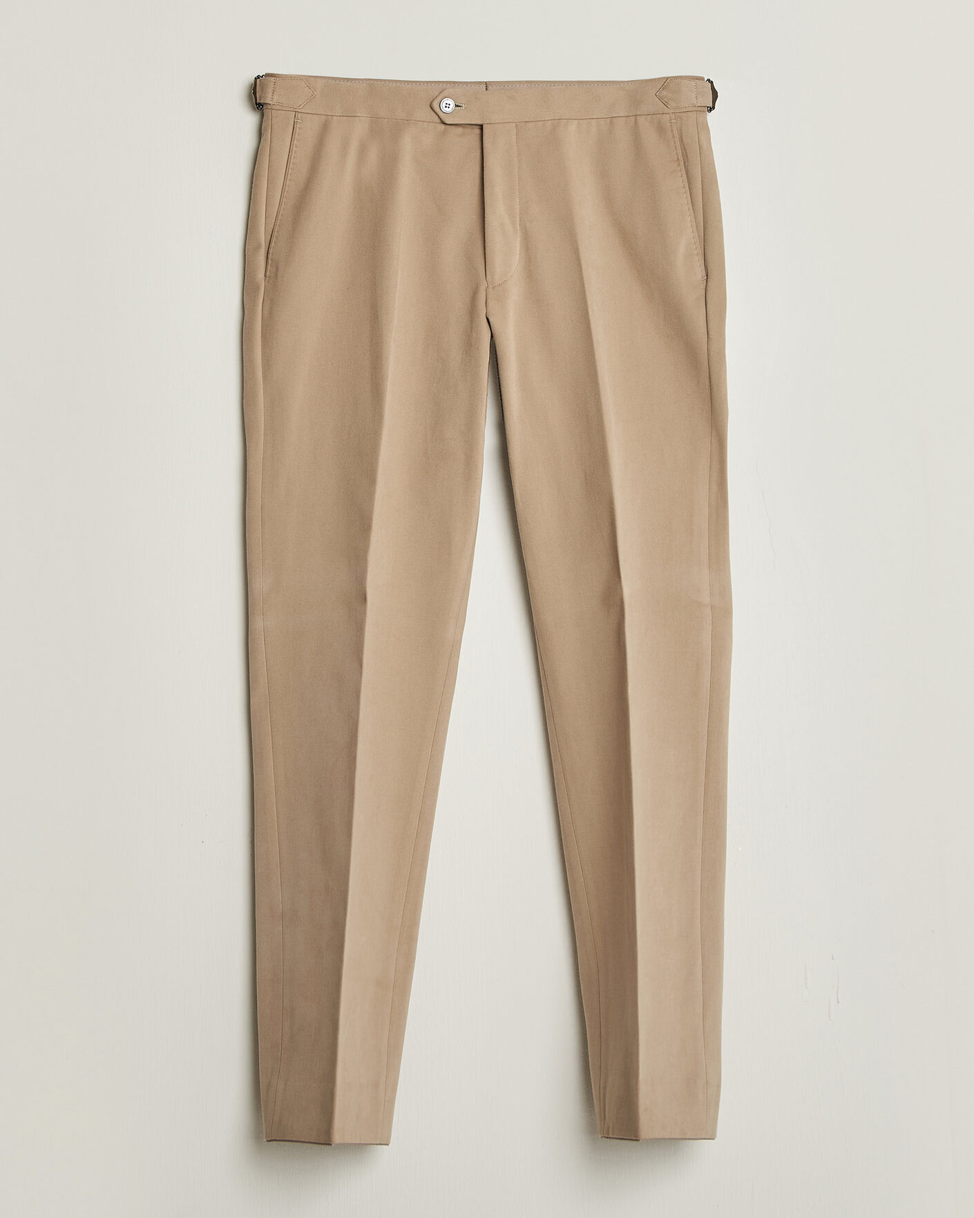 Herren | Hosen | Oscar Jacobson | Dandy Brushed Cotton Trousers Beige