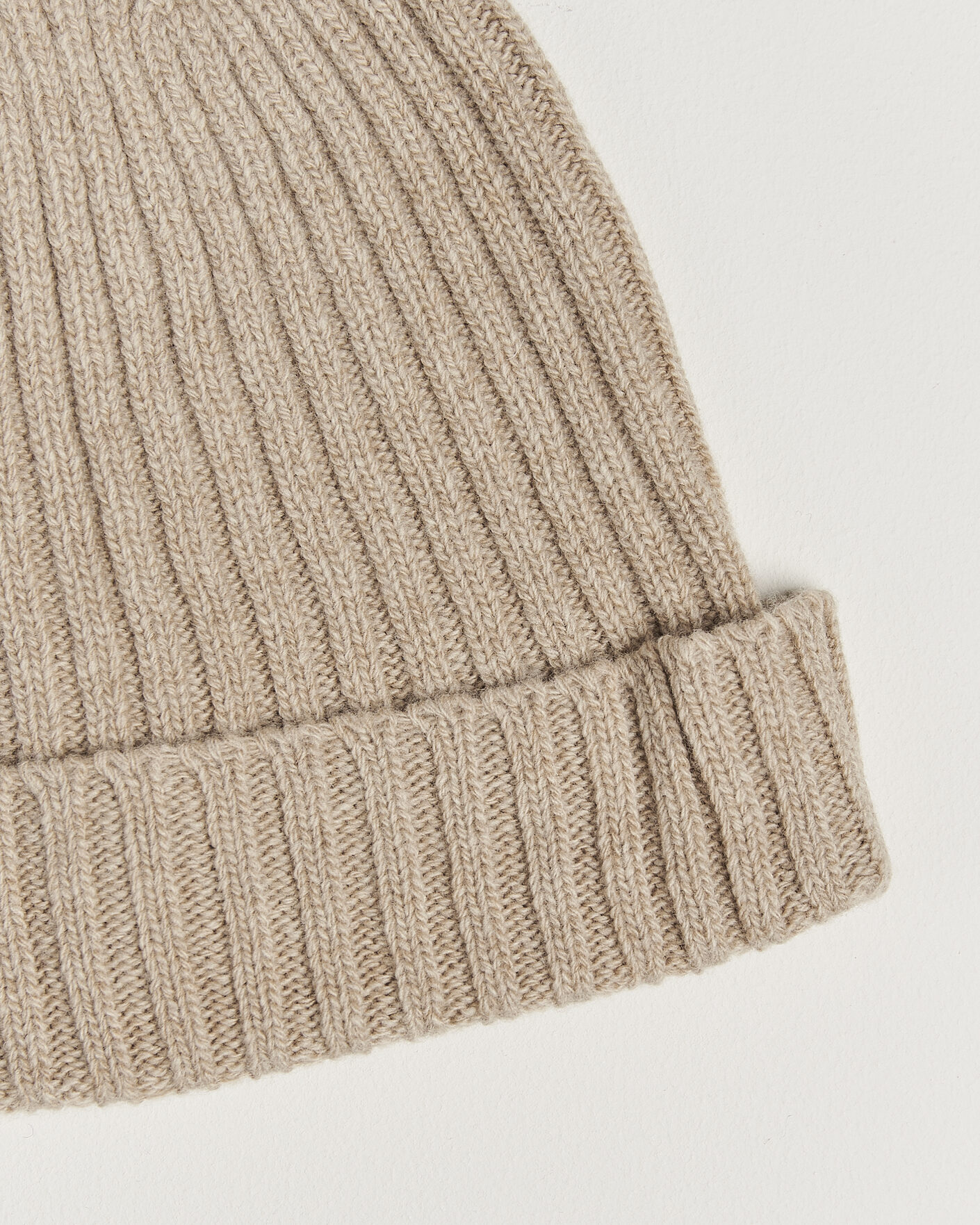 Herren | Mützen | Stenströms | Brushed Merino Beanie Beige