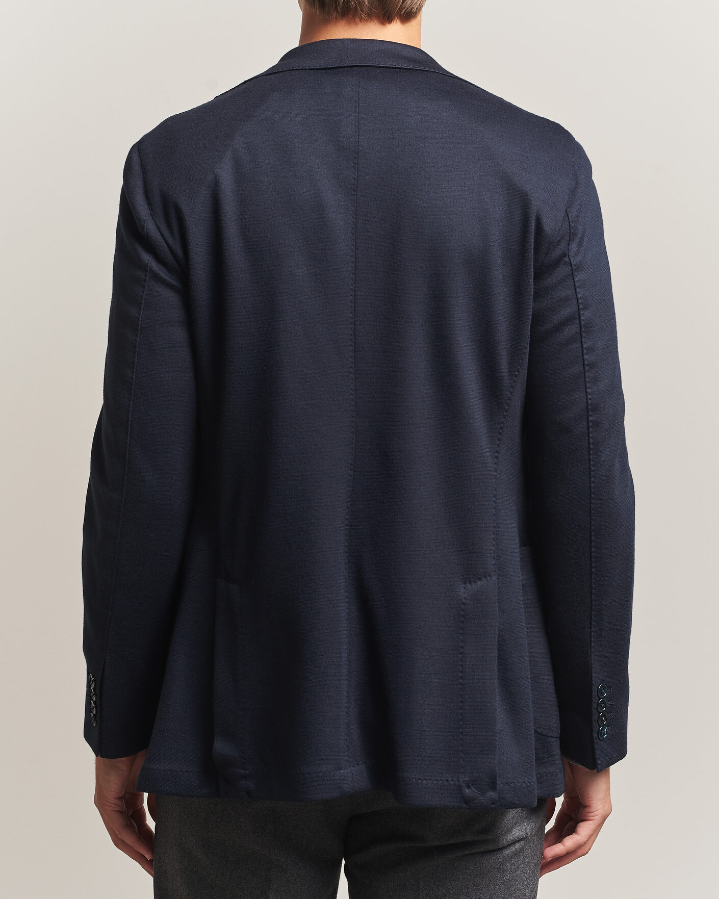 Herren | Sakkos | Stenströms | Wool Jersey Blazer Navy