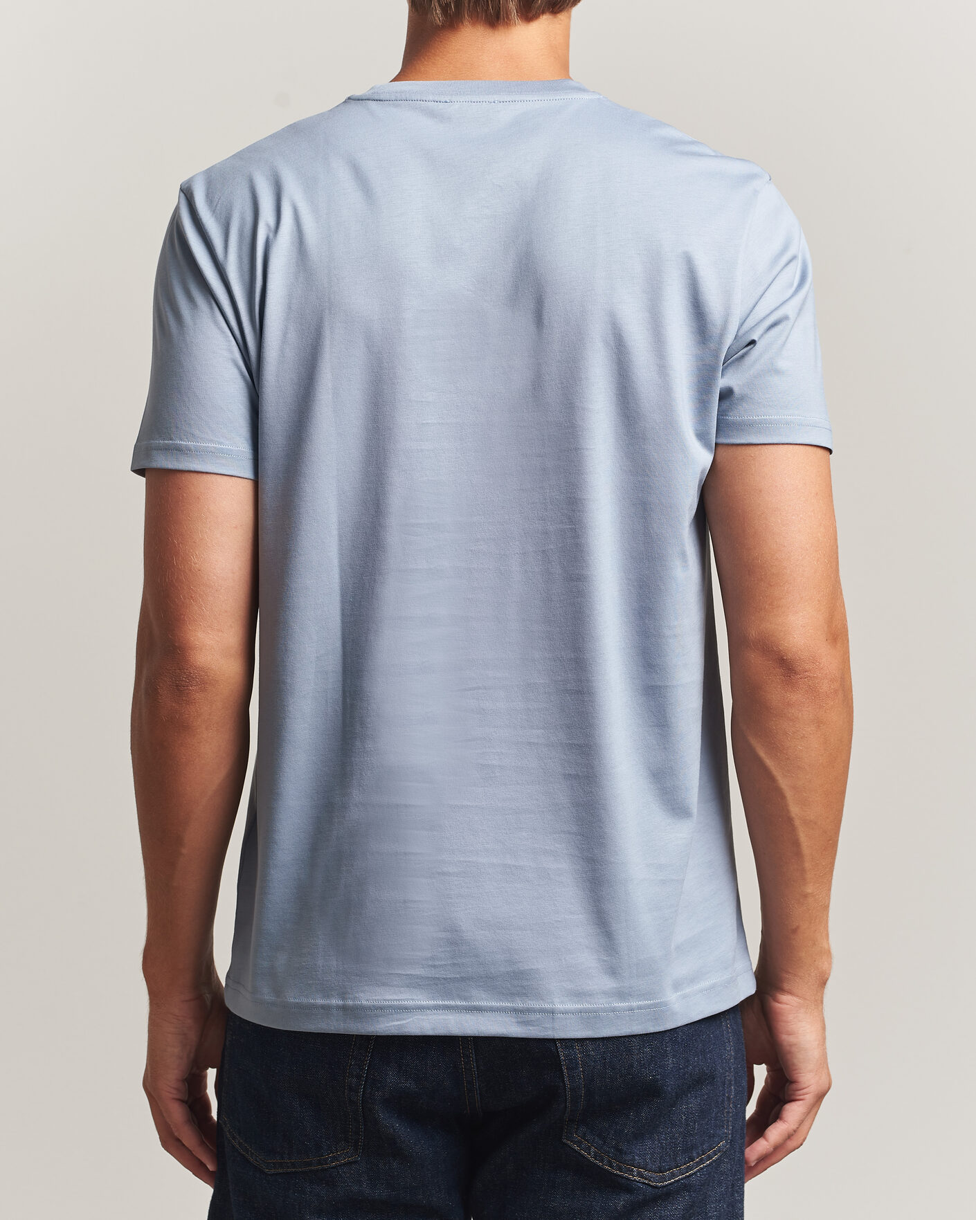Herren | T-Shirts | Sunspel | Riviera Midweight T-Shirt Powder Blue