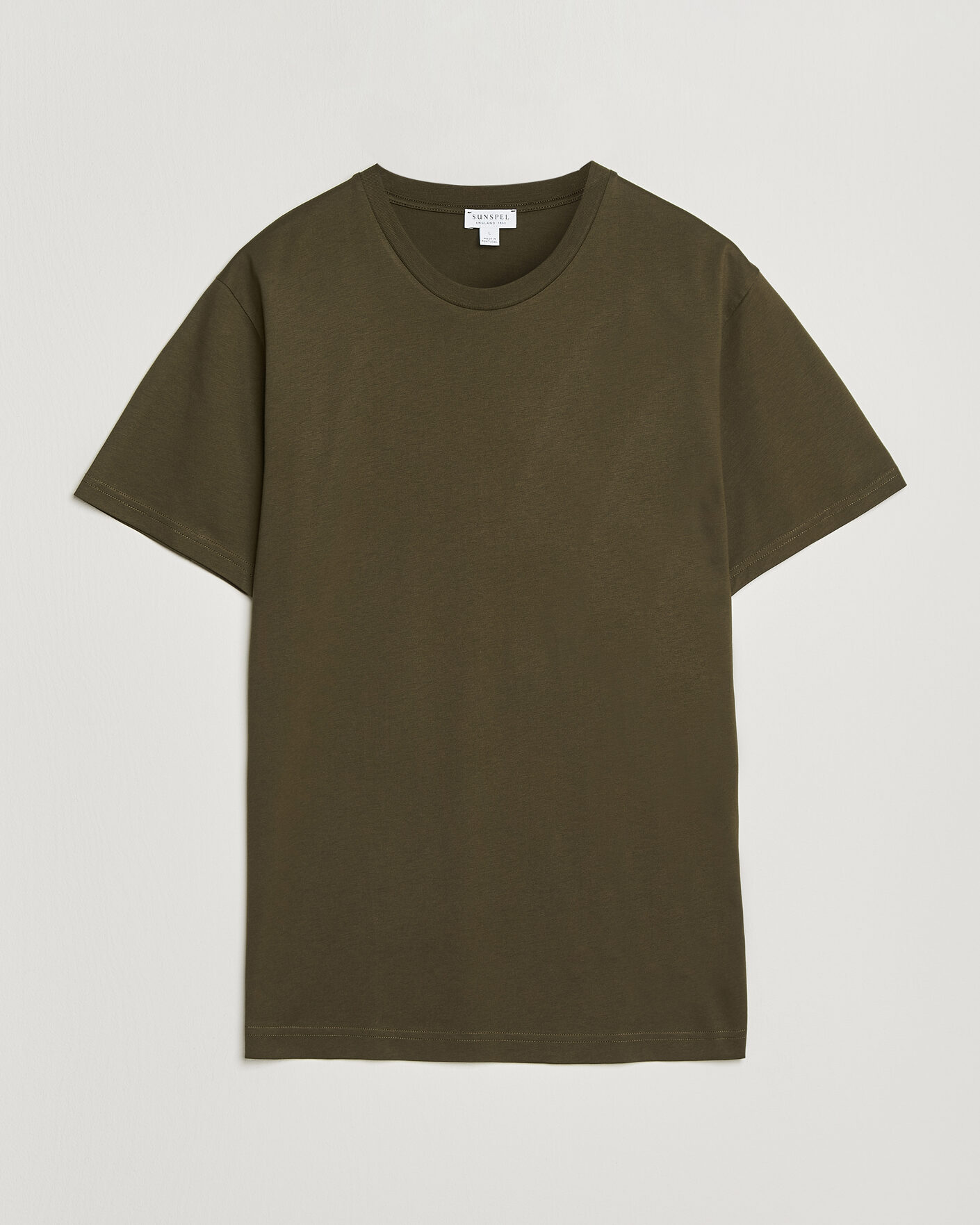 Herren | T-Shirts | Sunspel | Riviera Midweight T-Shirt Loden Green