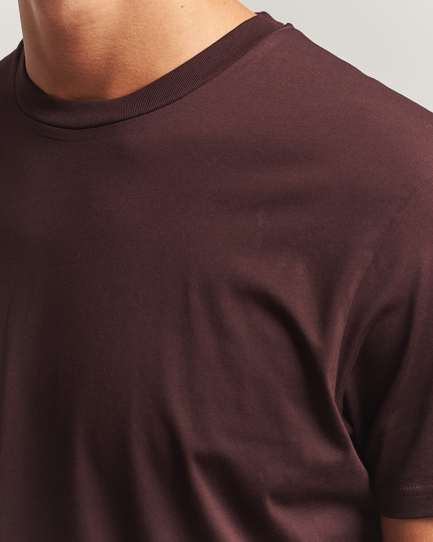 Herren | T-Shirts | Sunspel | Riviera Midweight T-Shirt Dark Brown