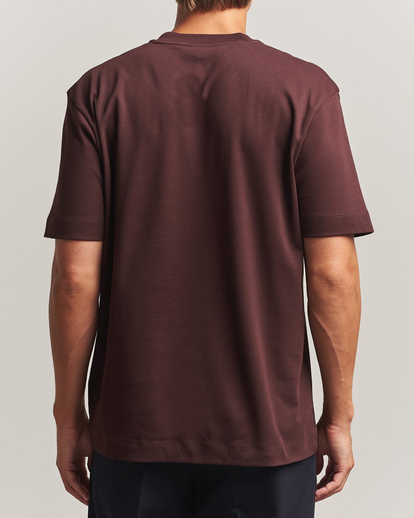 Herren | T-Shirts | Sunspel | Heavy Weight Supima Cotton T-Shirt Dark Brown