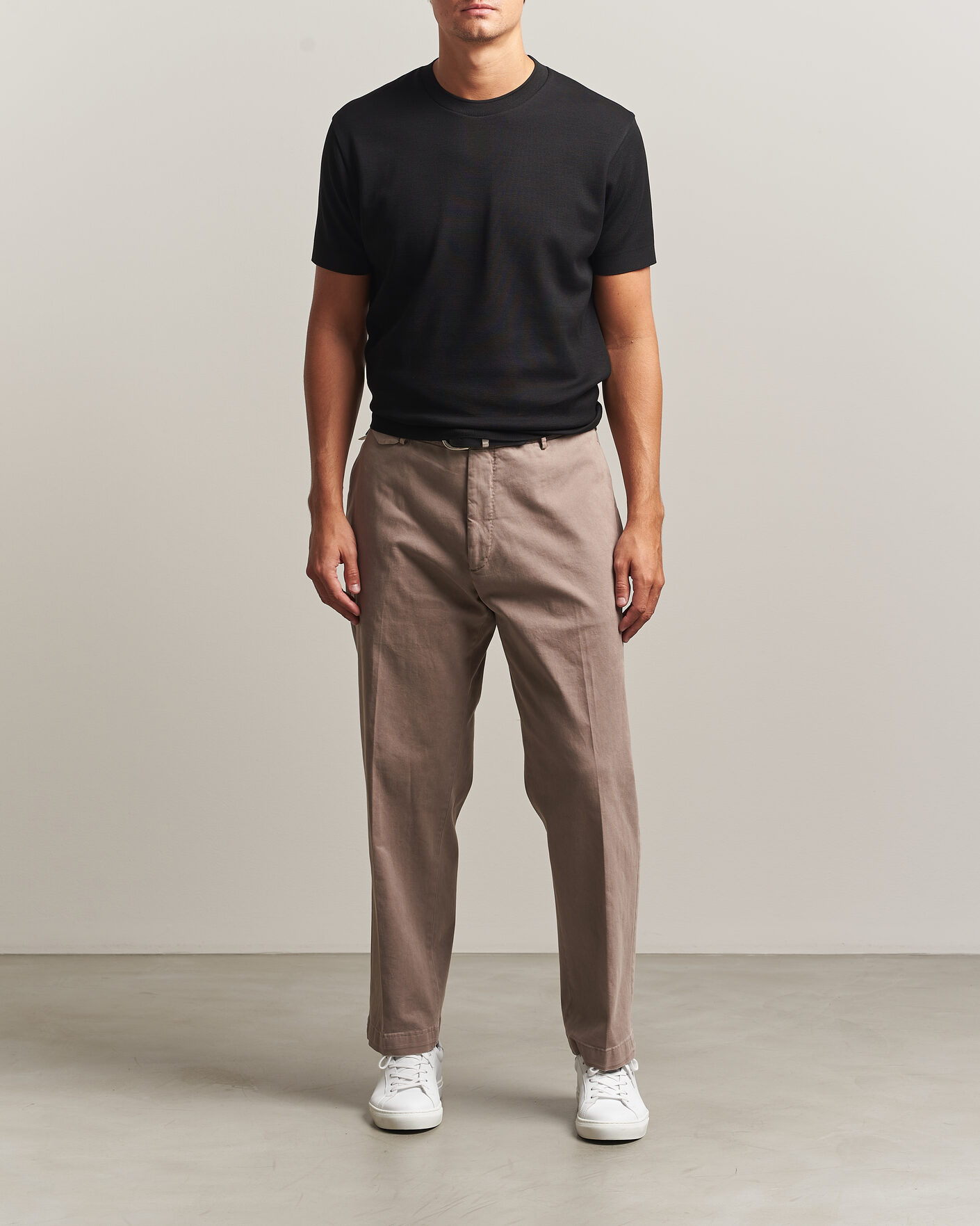 Herren | T-Shirts | Sunspel | Cotton Piquet T-Shirt Black