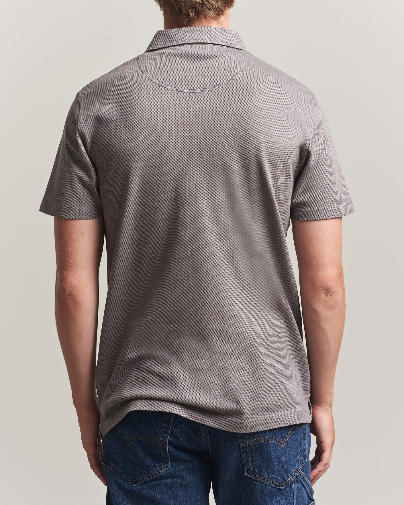 Herren | Poloshirts | Sunspel | Riviera Polo Shirt Smoke Grey