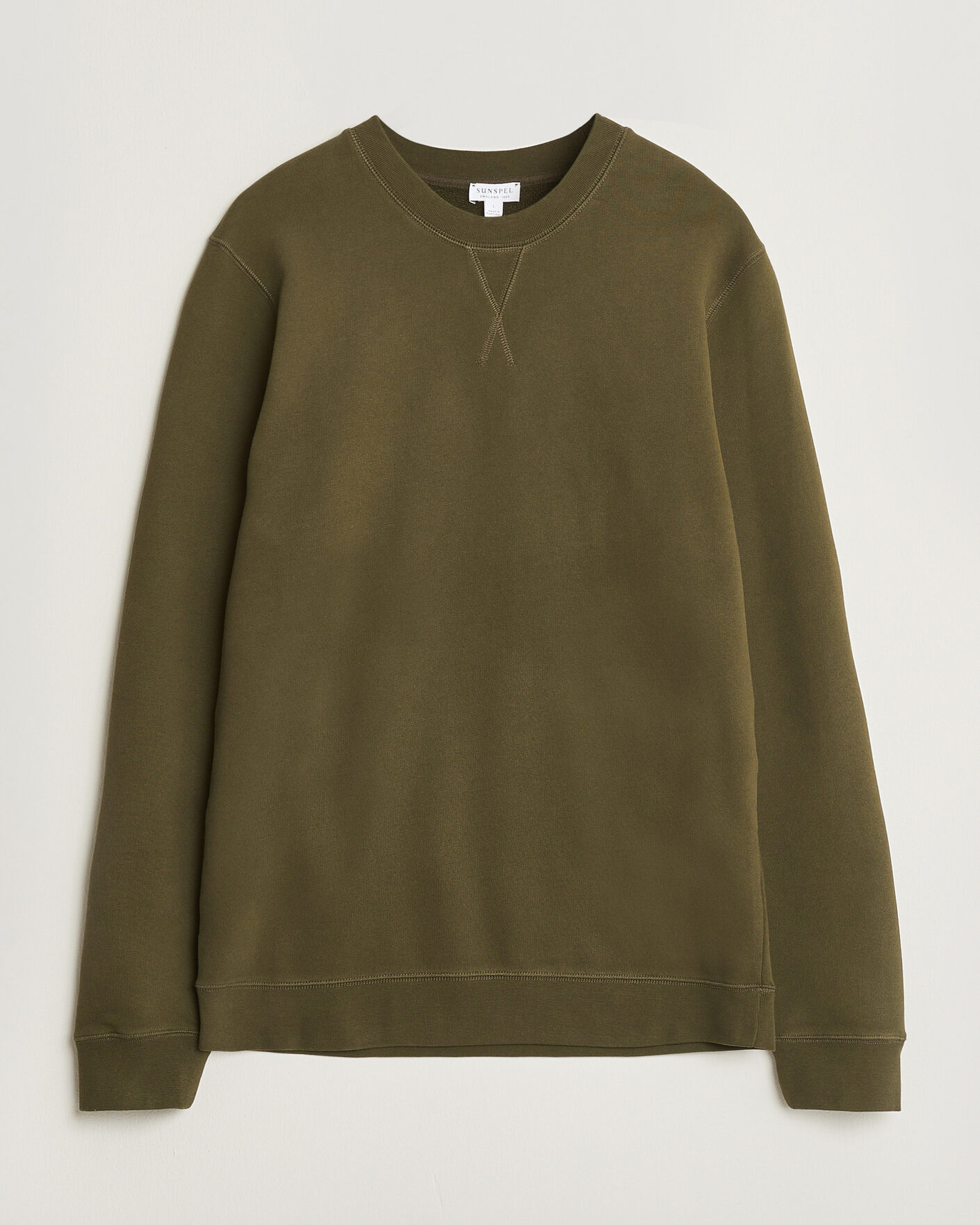 Herren | Pullover | Sunspel | Loopback Sweatshirt Loden Green