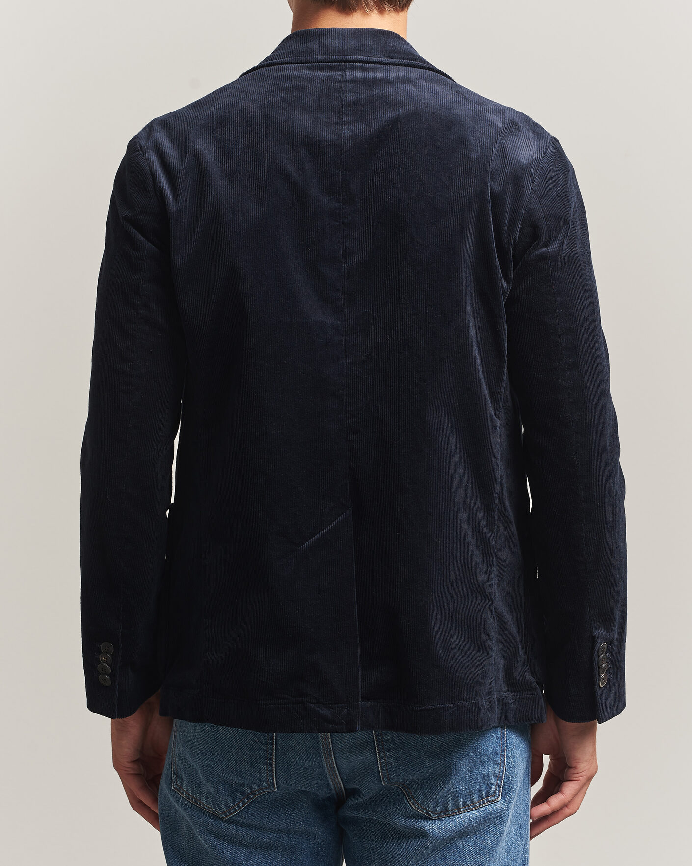 Herren | Sakkos | Sunspel | Relaxed Corduroy Blazer Navy