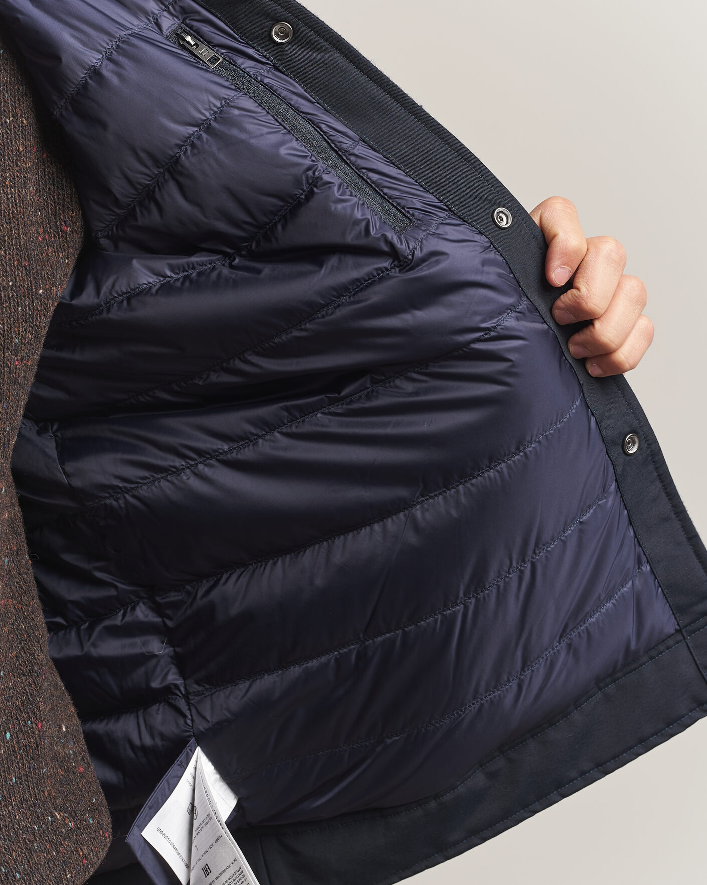 Herren | Jacken | Woolrich | Wool Light Padded Keating Shirt Jacket Melton Blue
