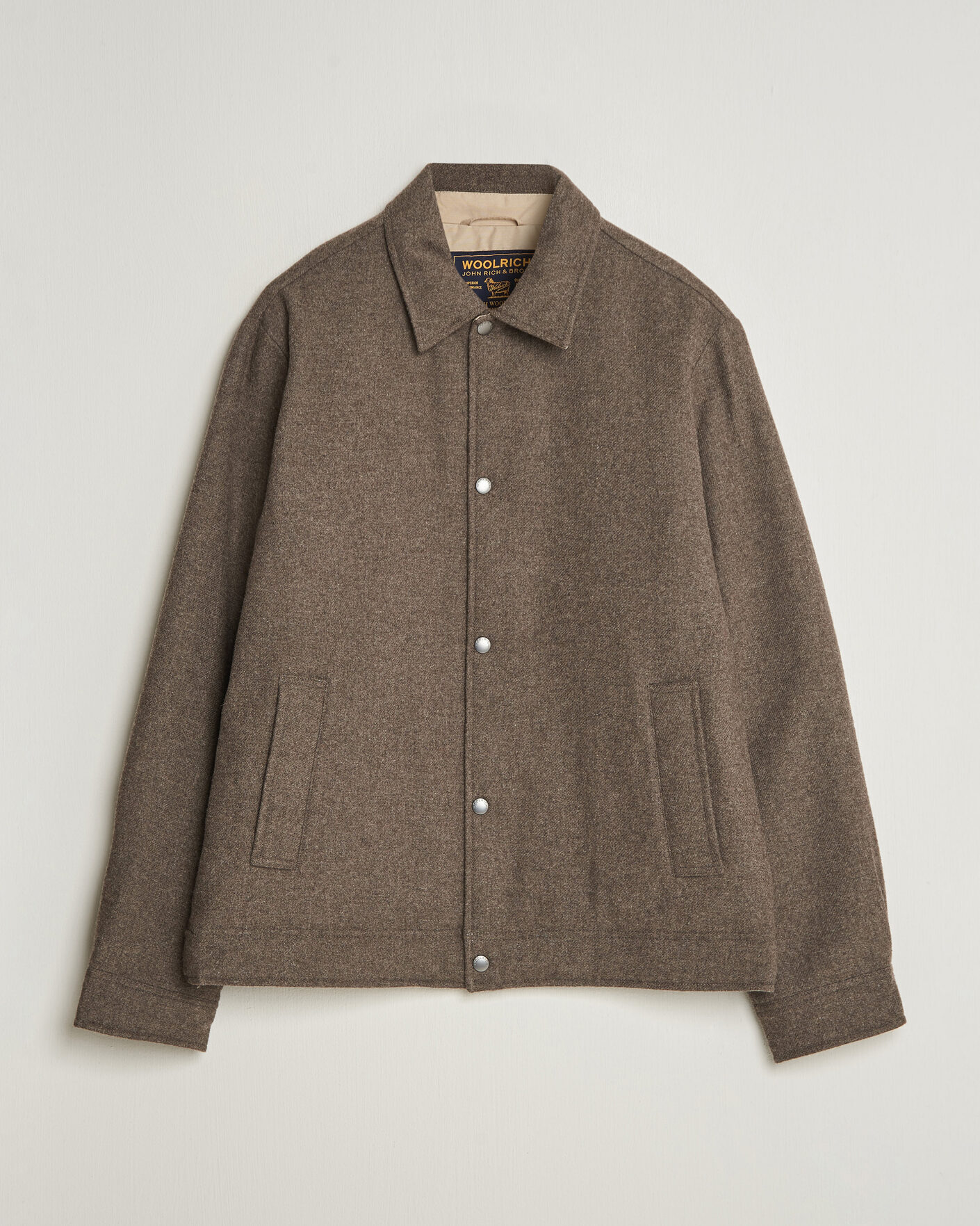 Herren | Jacken | Woolrich | Wool Light Padded Keating Shirt Jacket Falcon