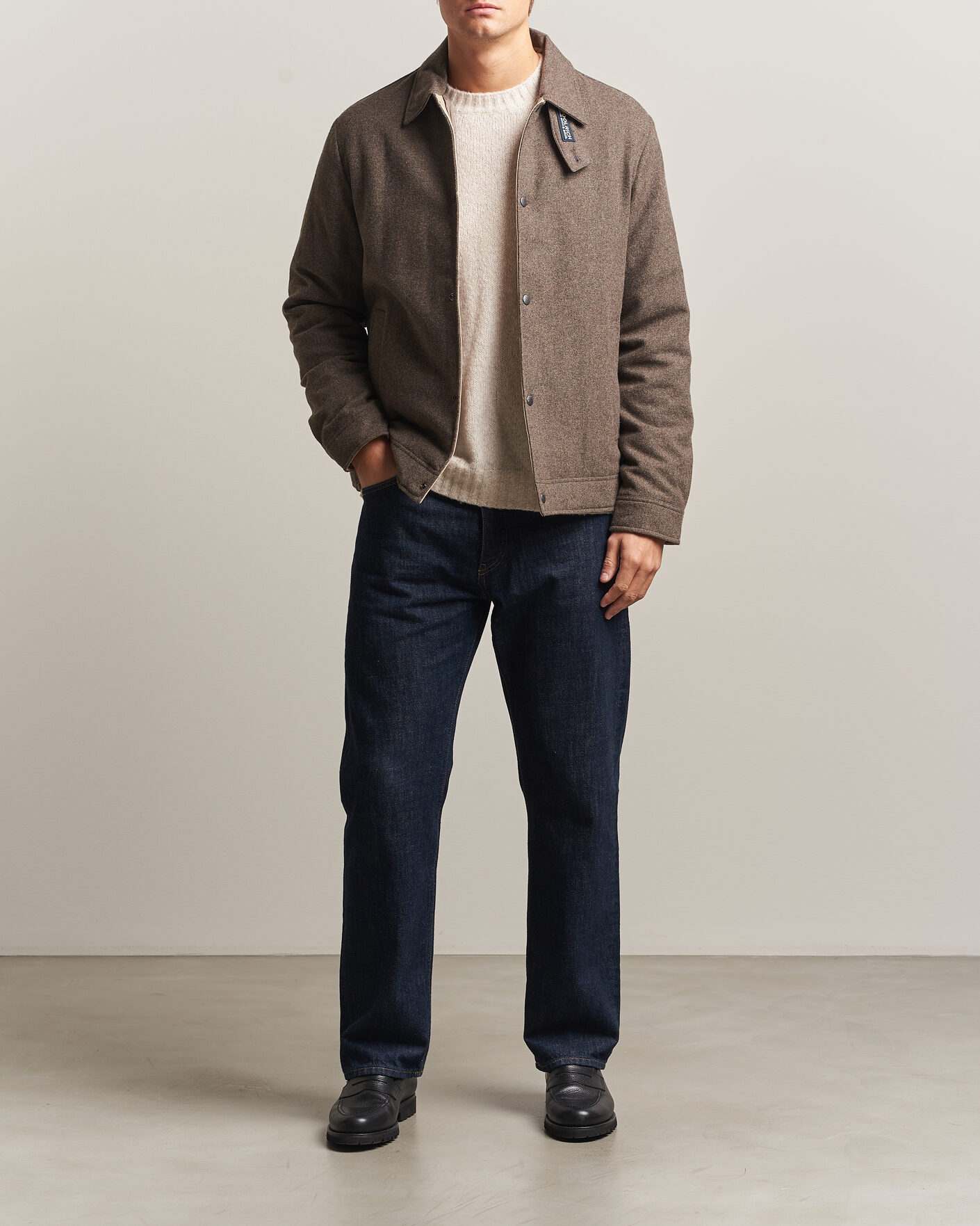 Herren | Jacken | Woolrich | Wool Light Padded Keating Shirt Jacket Falcon