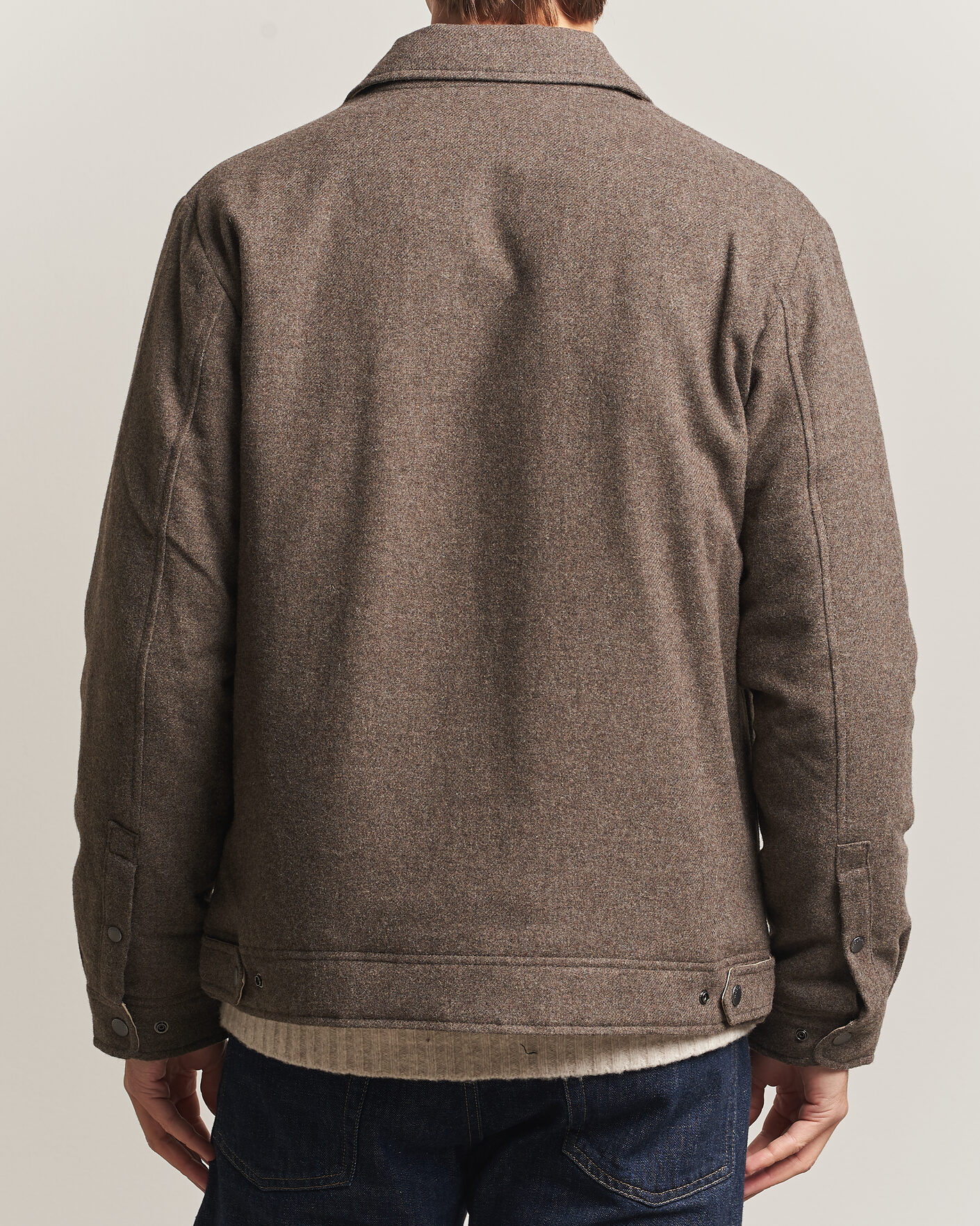 Herren | Jacken | Woolrich | Wool Light Padded Keating Shirt Jacket Falcon